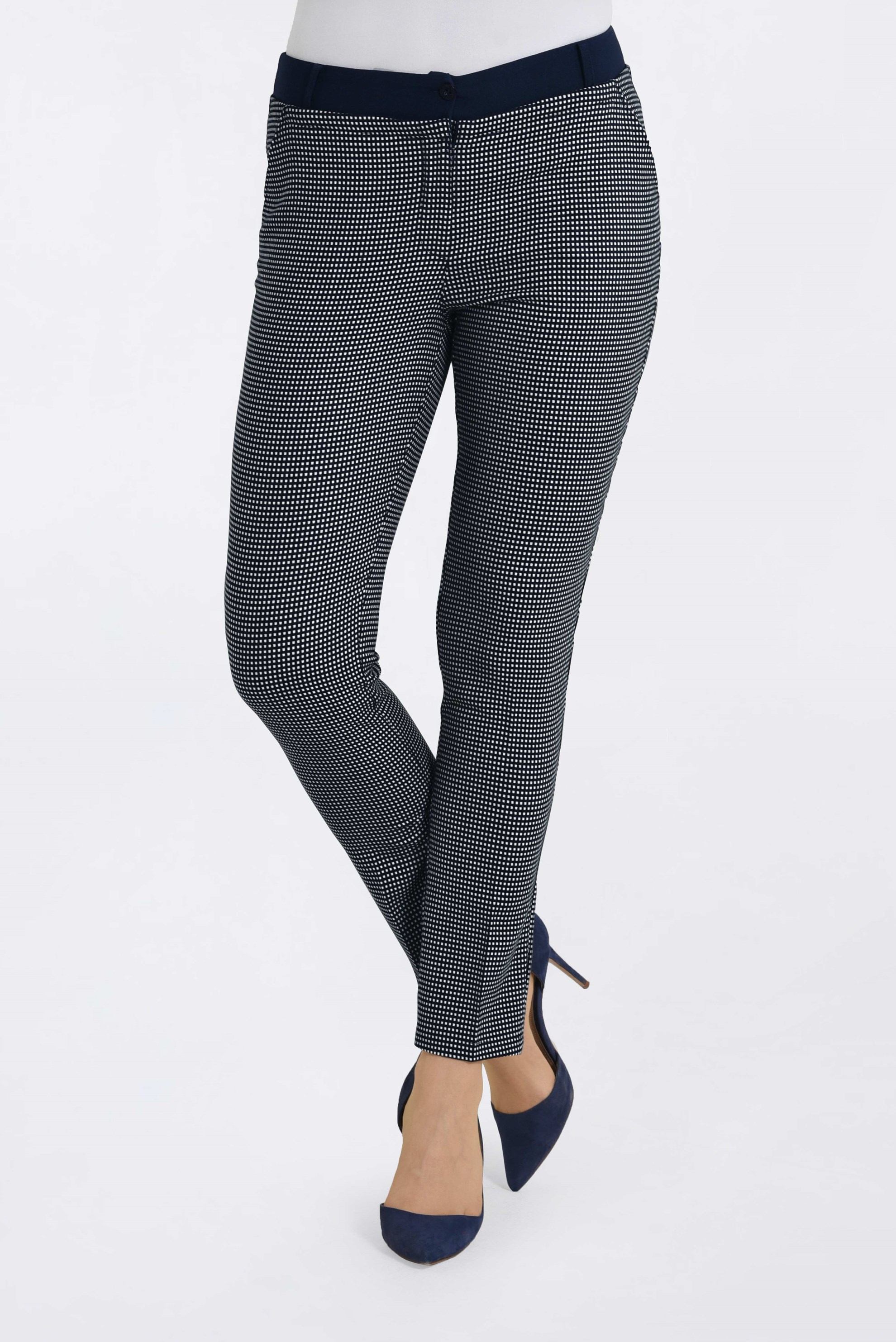 Tesettür giyim LACİVERT ARA BEL DAR PAÇA PANTOLON 7441