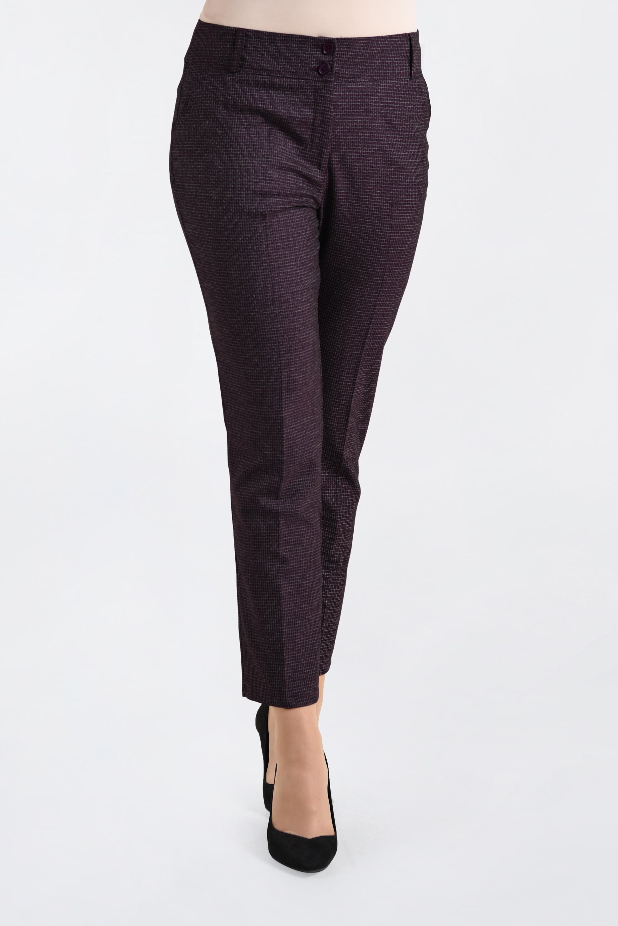 Tesettür giyim MÜRDÜM ARA BEL DÜĞMELİ PANTOLON 7442 