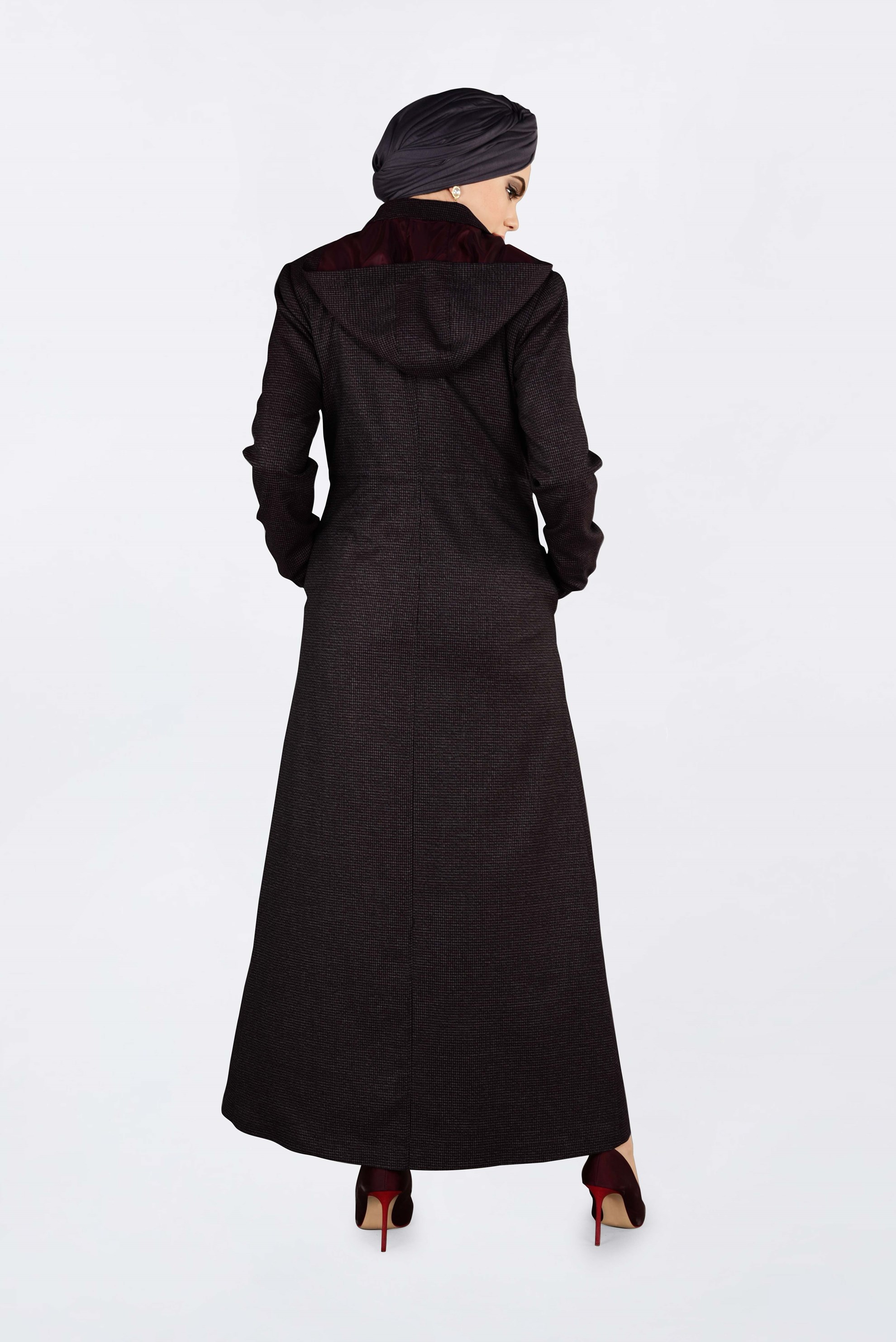 Tesettür giyim MÜRDÜM GİZLİ ÇITÇIT VE FERMUARLI PARDESÜ 1358