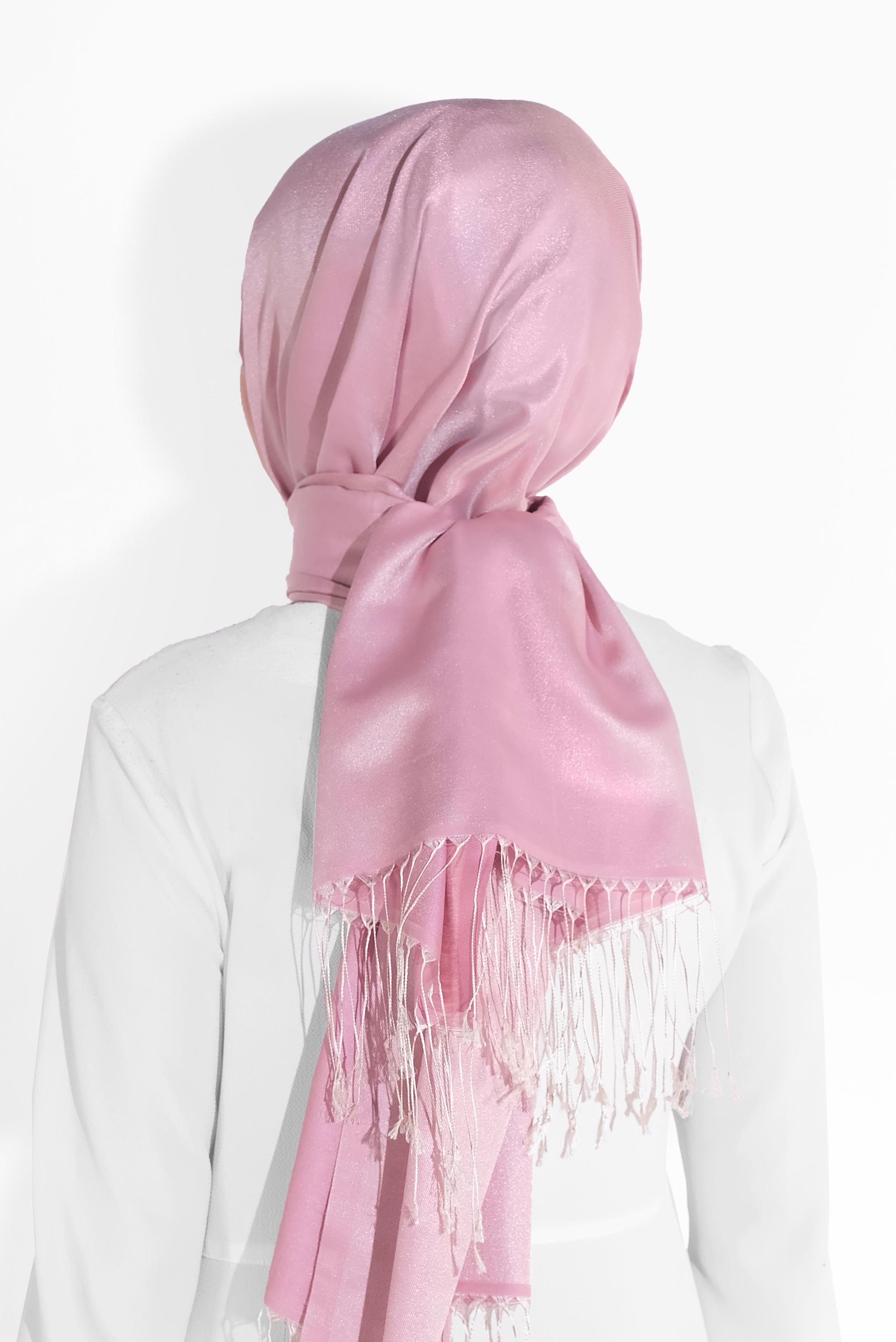 Tesettür giyim BEJ ALVİNA DÜZ İPEKSİ ŞAL 9925 