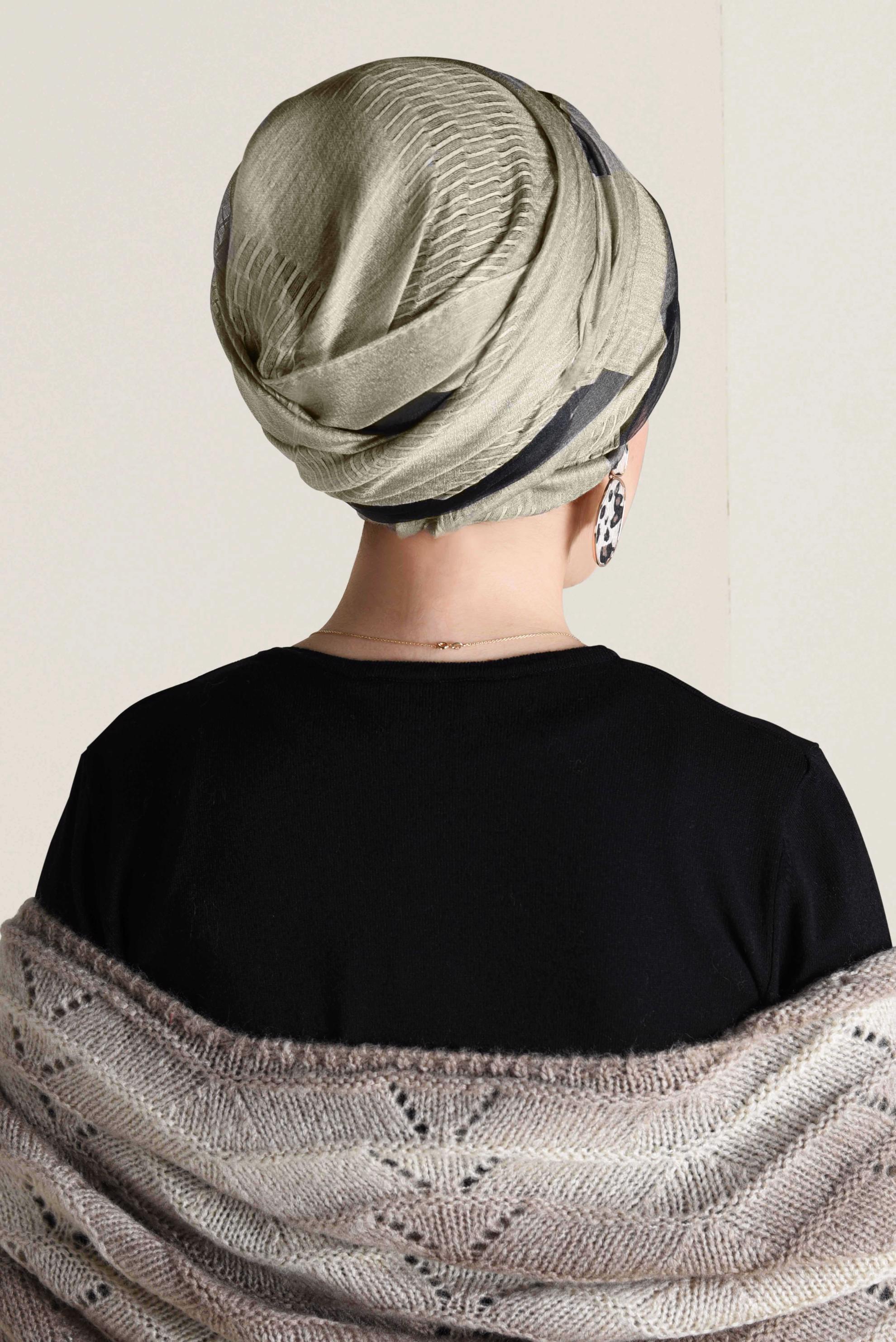 Tesettür giyim BEJ ALVİNA KUPON ŞAL 9936 