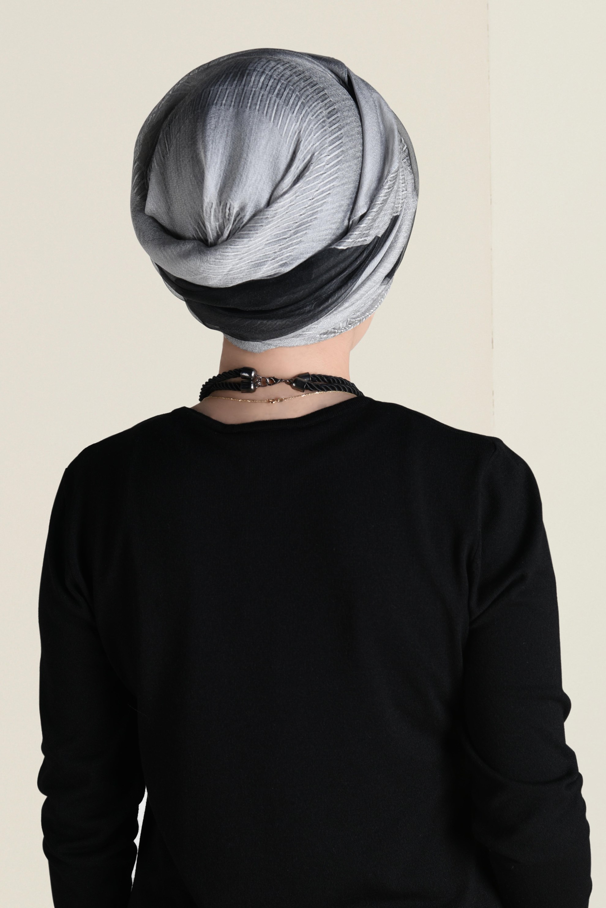 Tesettür giyim GÜMÜŞ ALVİNA KUPON ŞAL 9936 