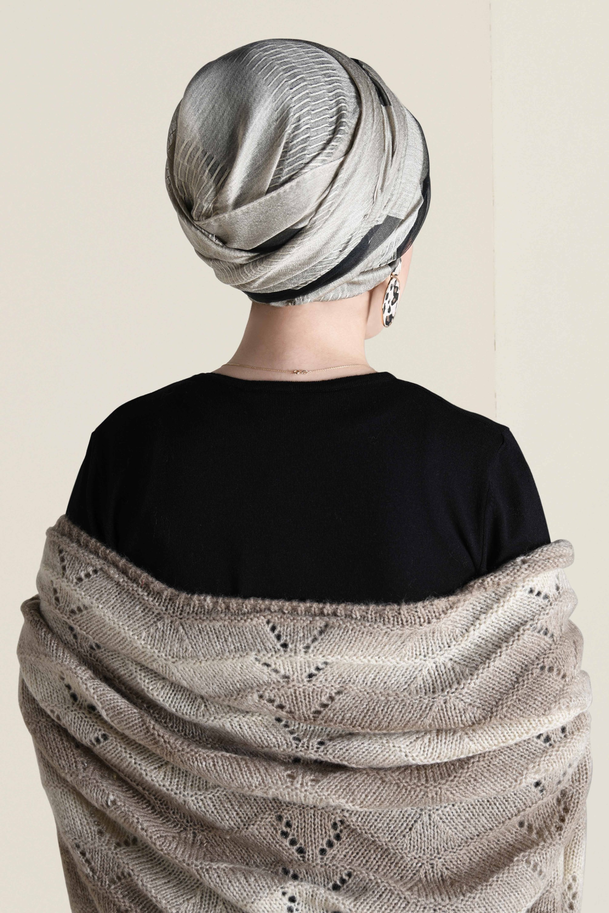 Tesettür giyim KAHVE ALVİNA KUPON ŞAL 9936 