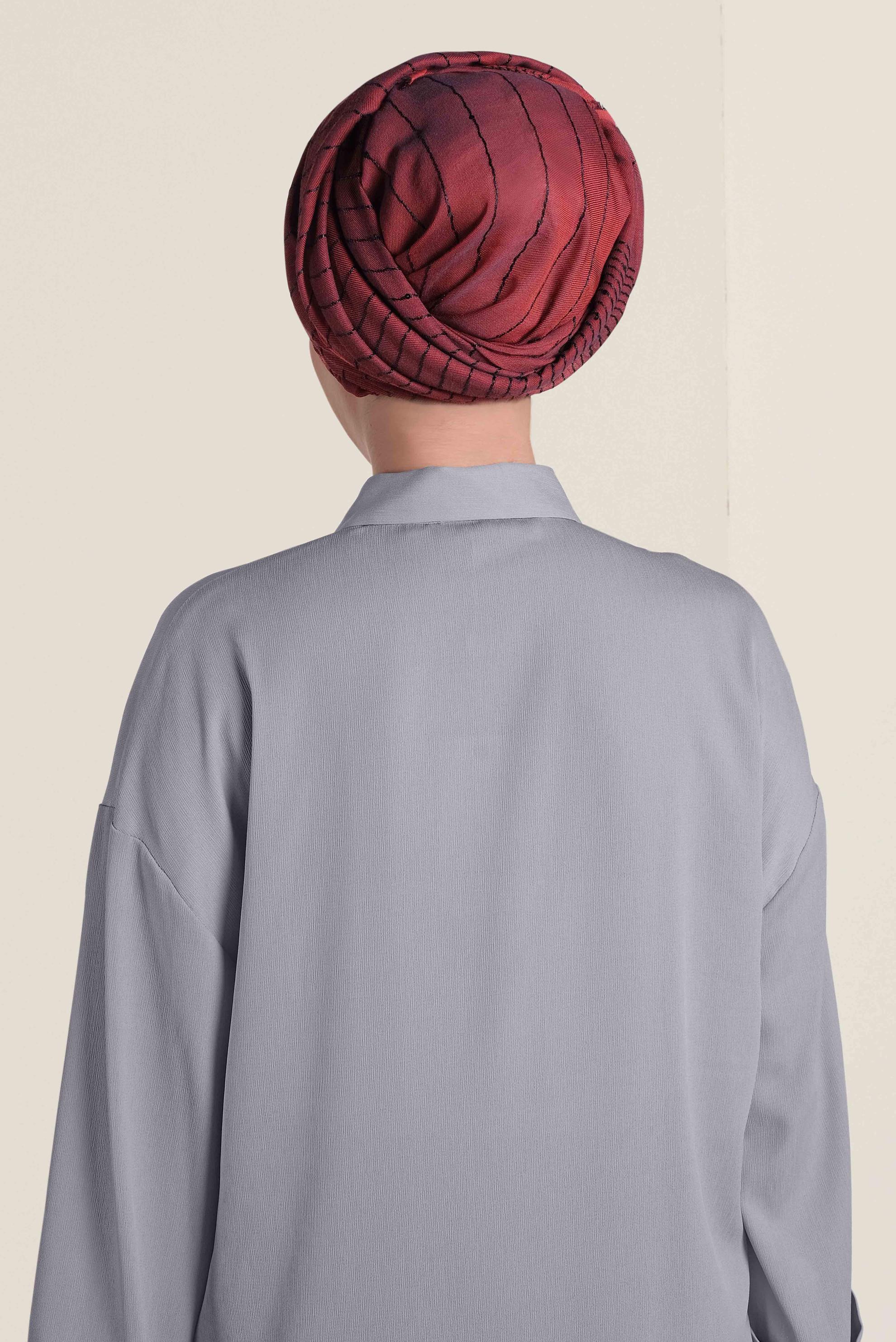 Tesettür giyim MÜRDÜM ALVİNA ŞAL 9937 