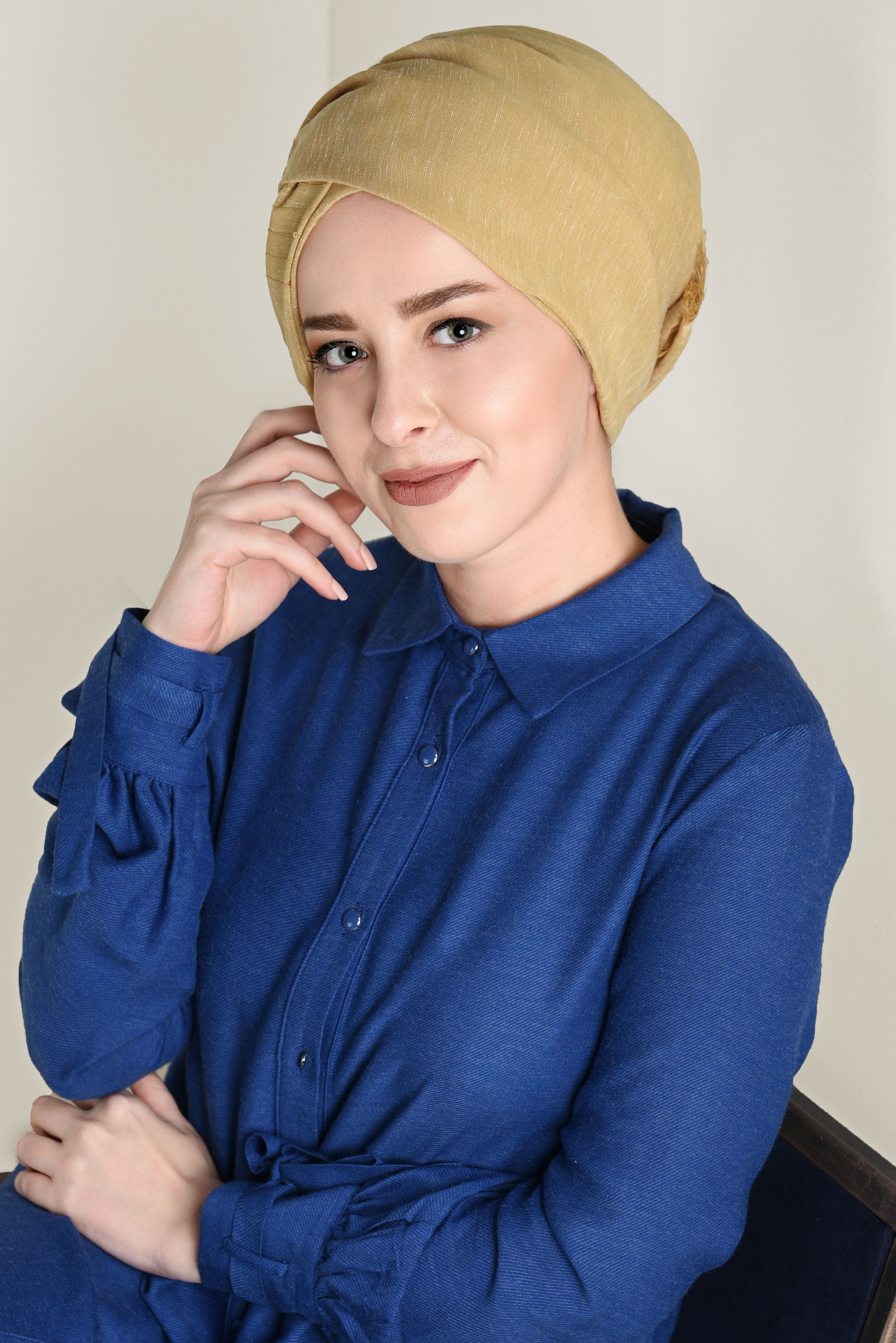 Tesettür giyim ALTIN ALVİNA  ŞAL 9938 