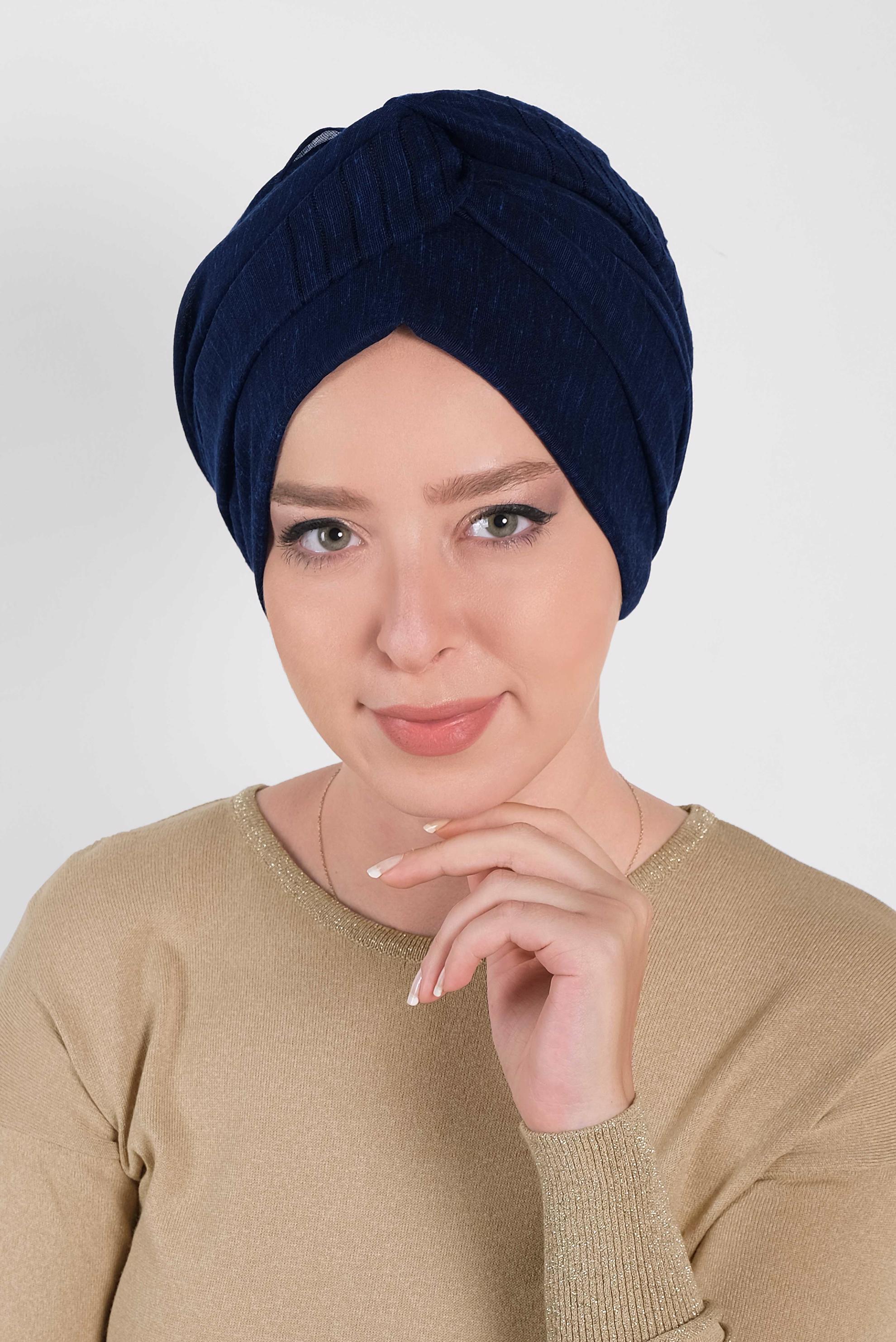 Tesettür giyim LACİVERT ALVİNA  ŞAL 9938 