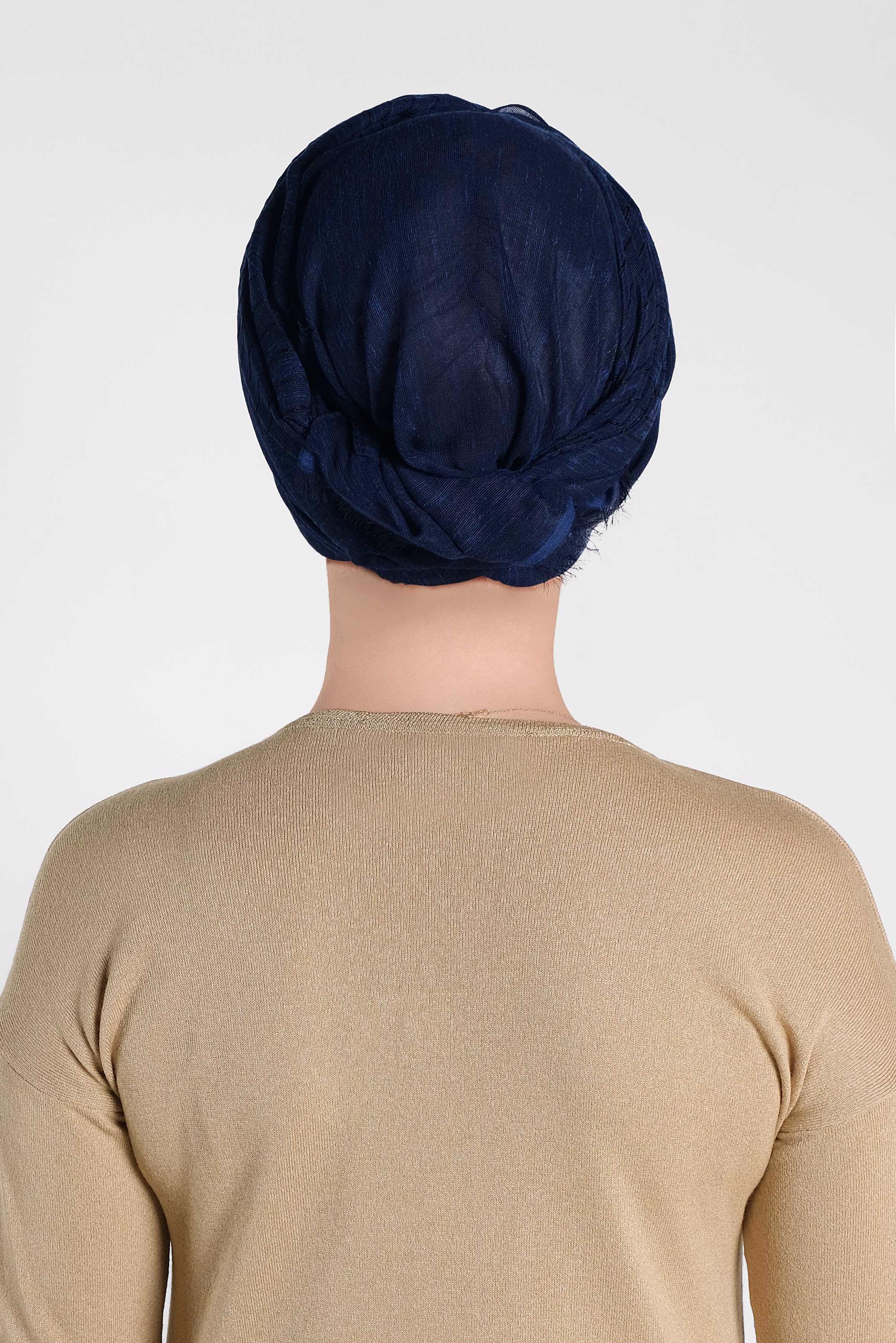 Tesettür giyim LACİVERT ALVİNA  ŞAL 9938 