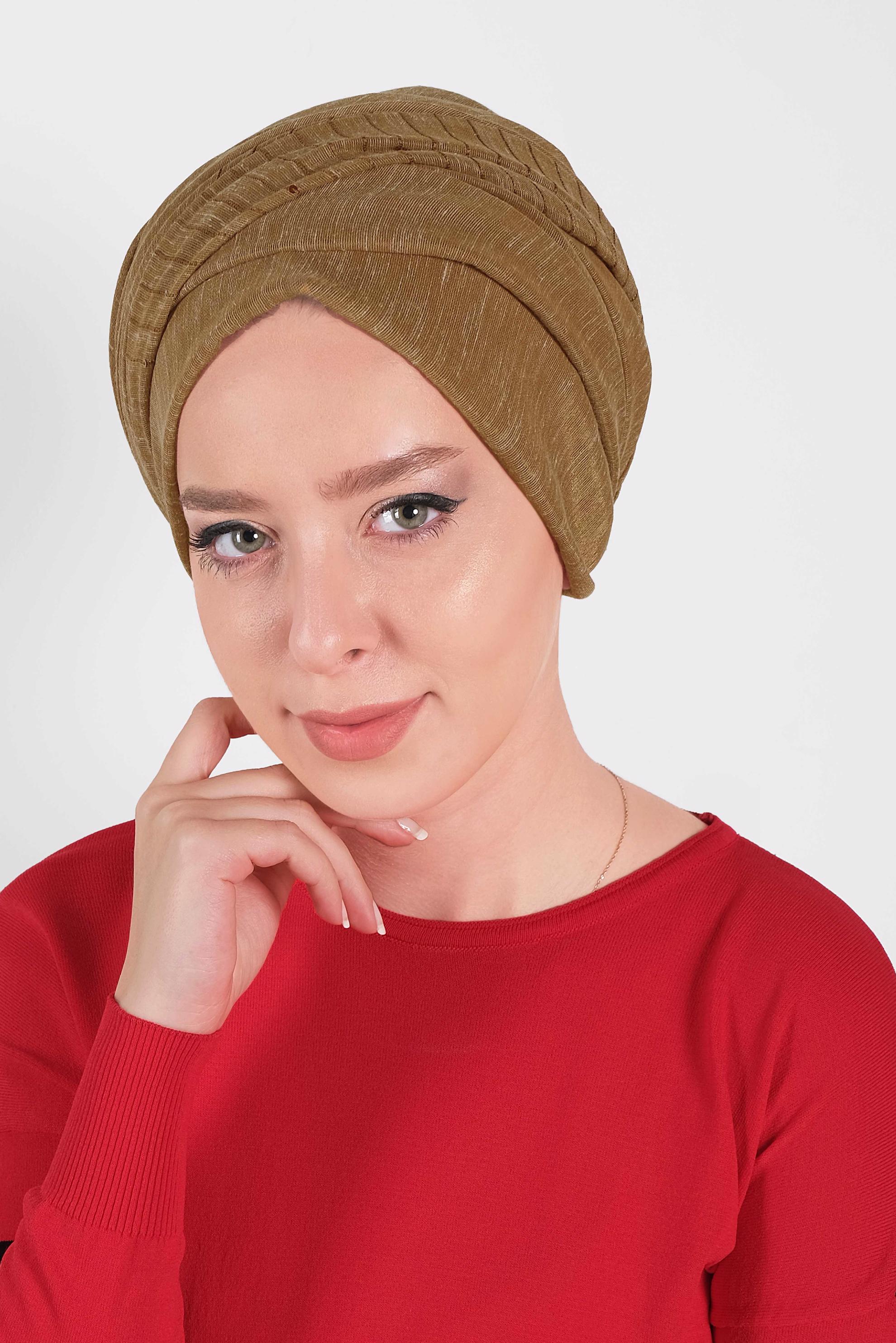 Tesettür giyim SARI ALVİNA  ŞAL 9938 