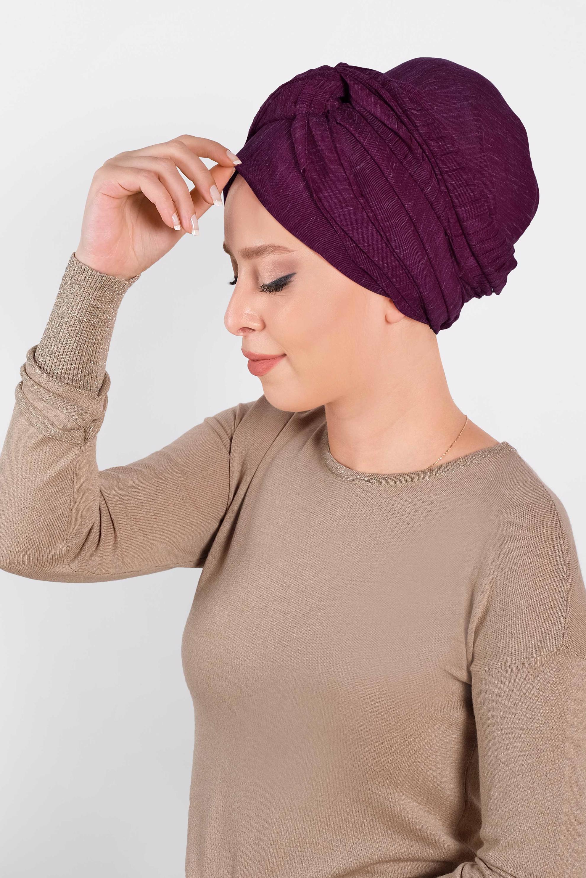 Tesettür giyim MOR ALVİNA  ŞAL 9938 