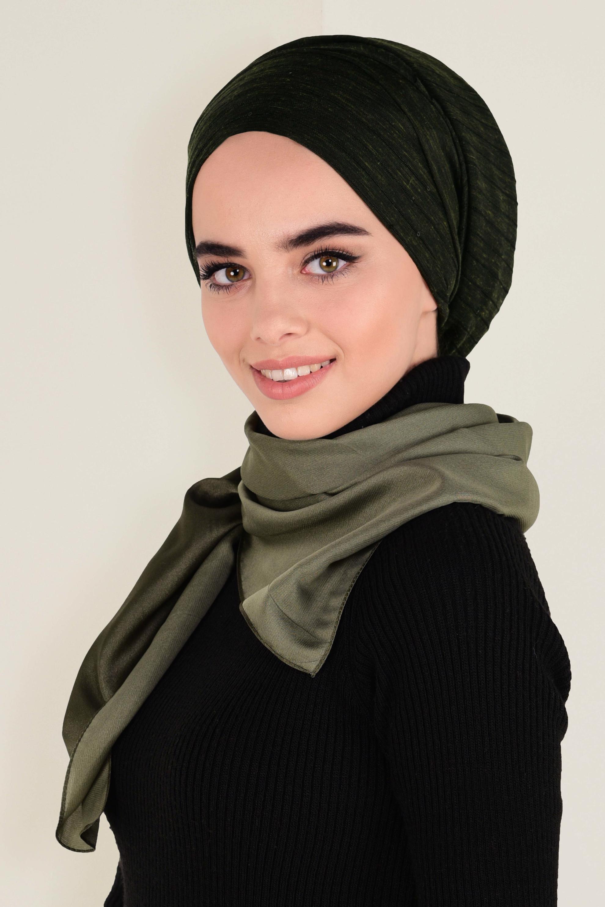 Tesettür giyim SİYAH ALVİNA  ŞAL 9938 