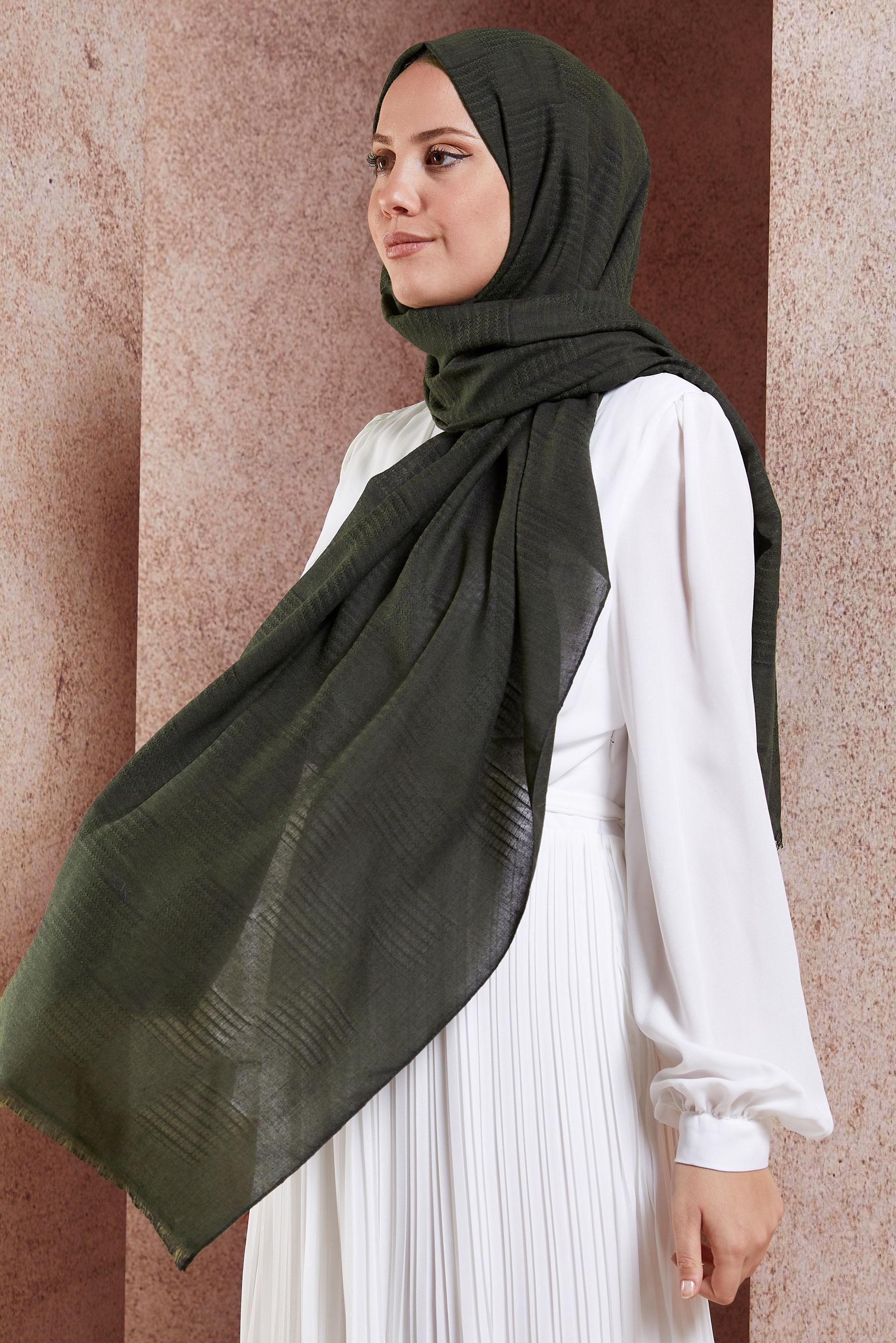 Tesettür giyim SİYAH ALVİNA ŞAL 9940 