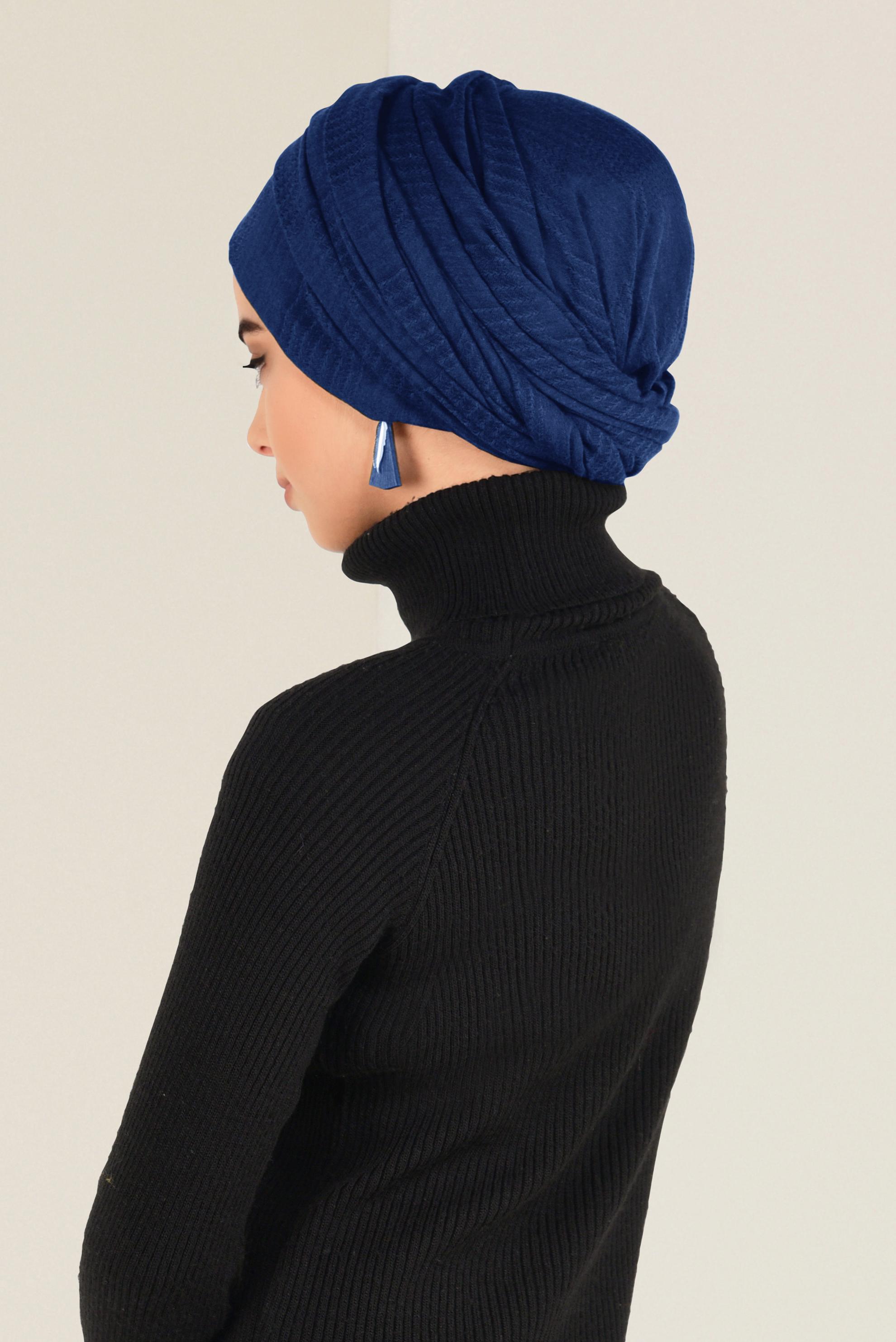 Tesettür giyim LACİVERT ALVİNA ŞAL 9940 