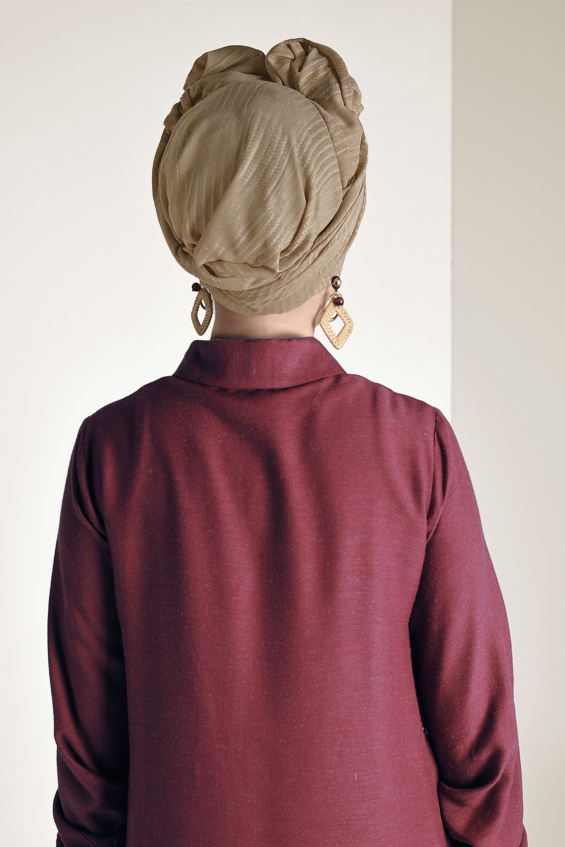 Tesettür giyim SARI ALVİNA ŞAL 9940 