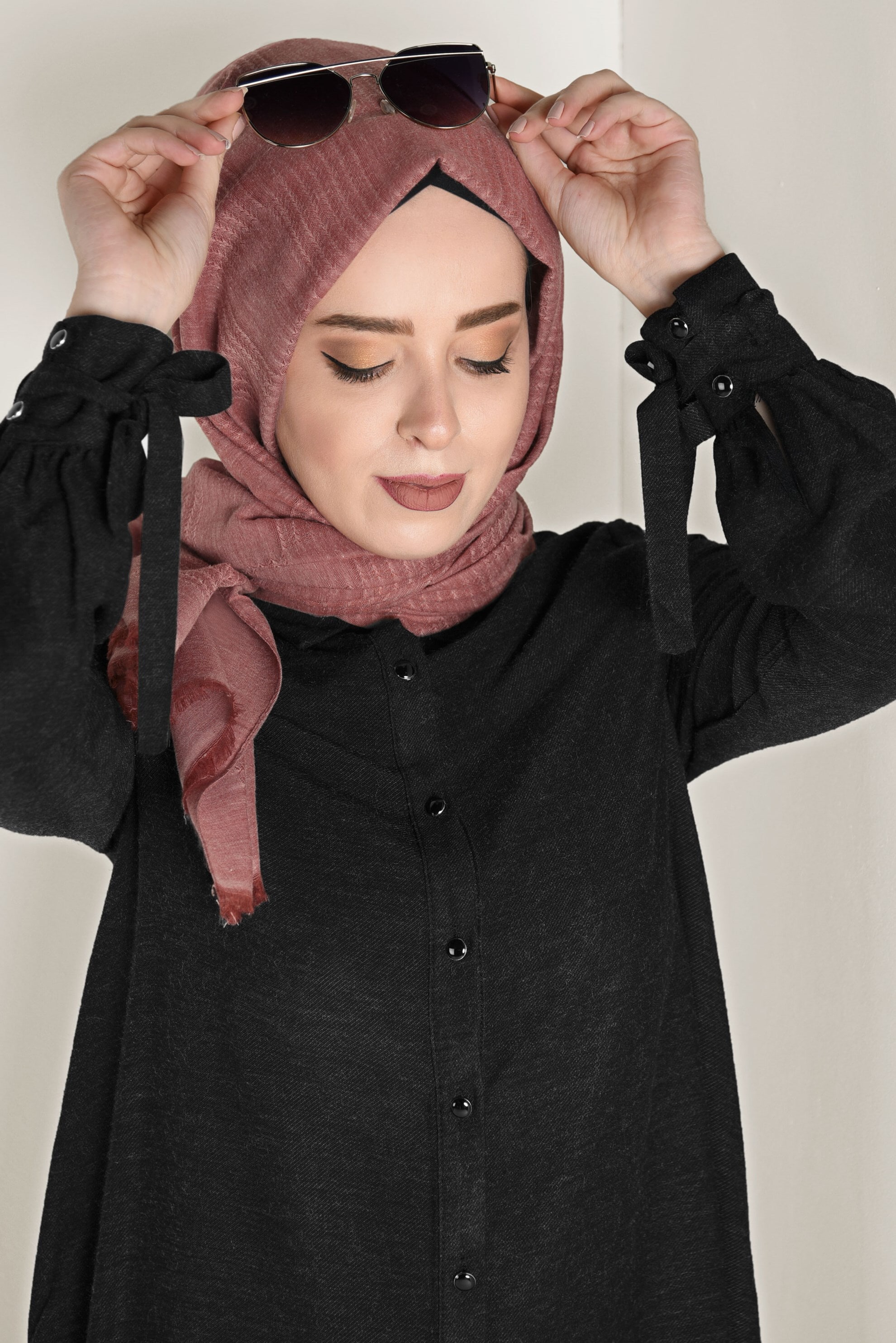 Tesettür giyim TABA ALVİNA ŞAL 9940 