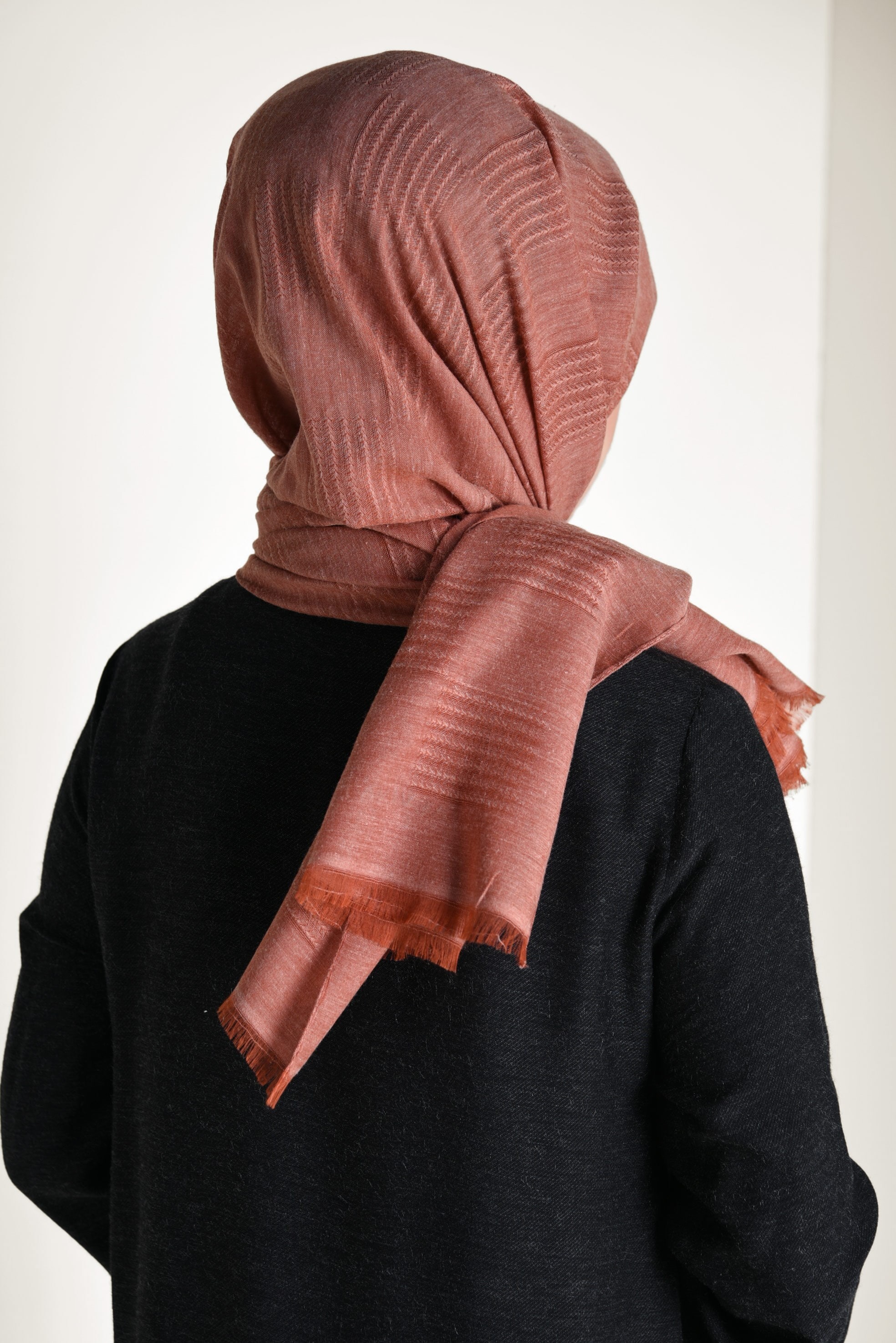 Tesettür giyim TABA ALVİNA ŞAL 9940 