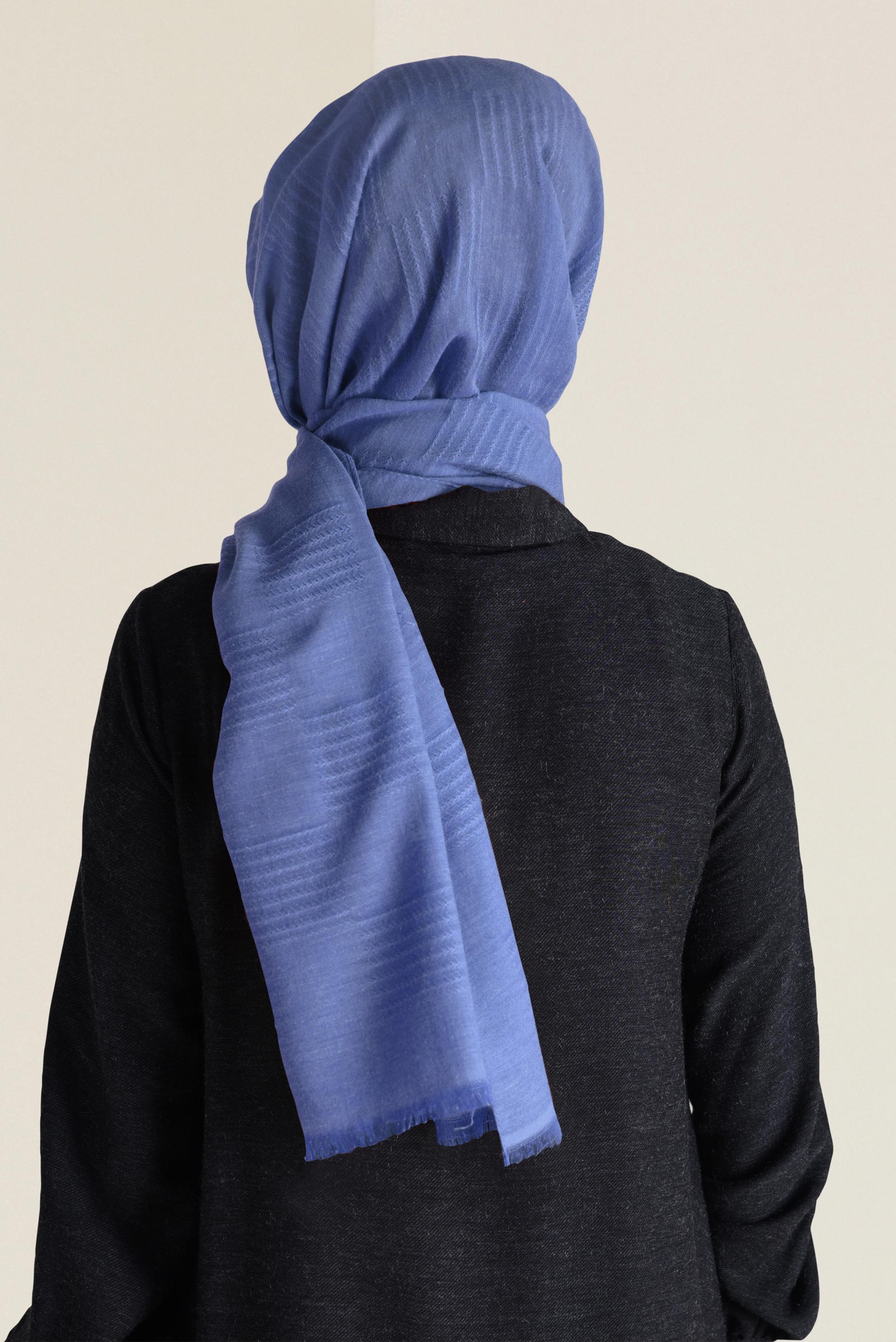 Tesettür giyim LACİVERT ALVİNA ŞAL 9940 