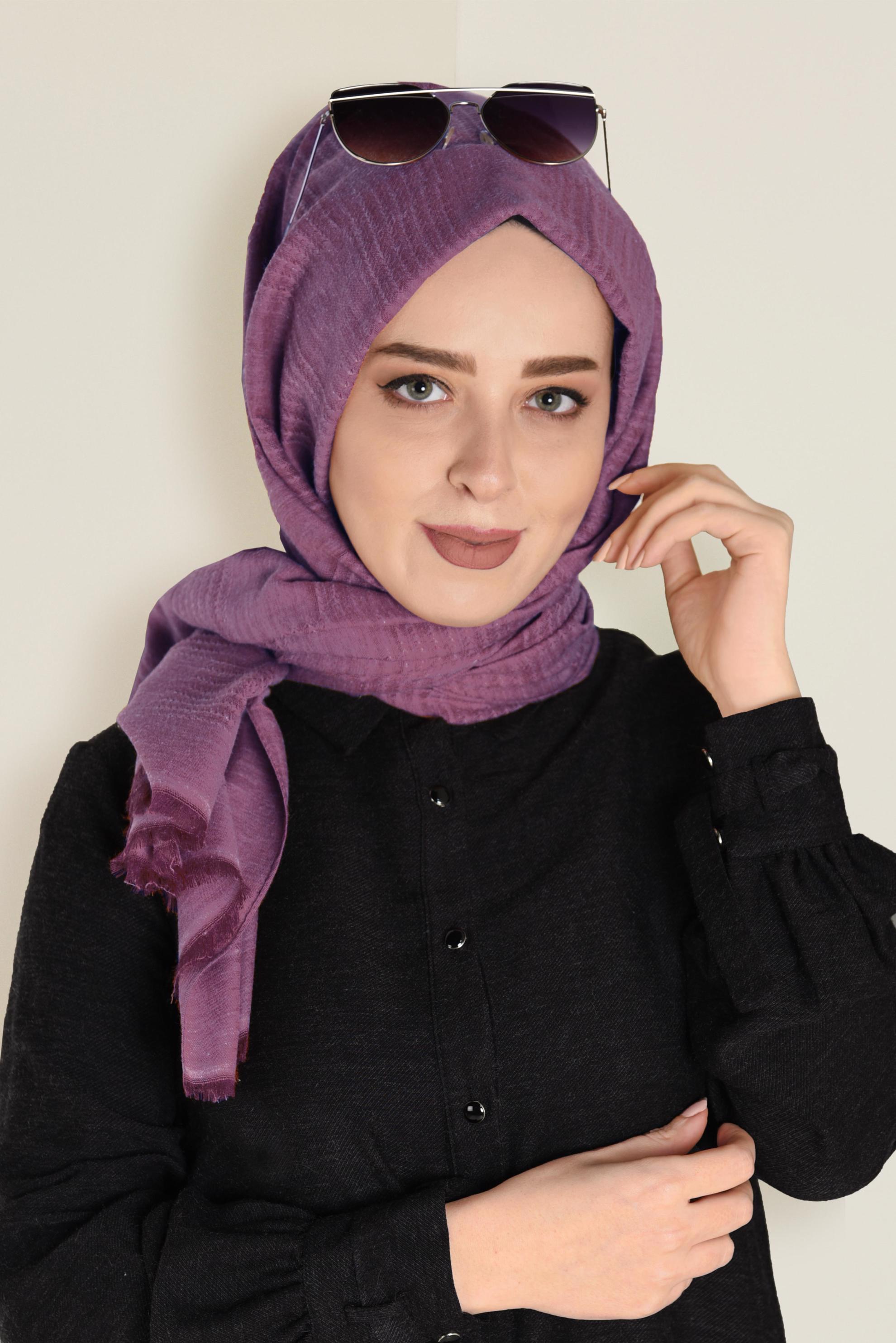 Tesettür giyim MOR ALVİNA ŞAL 9940 