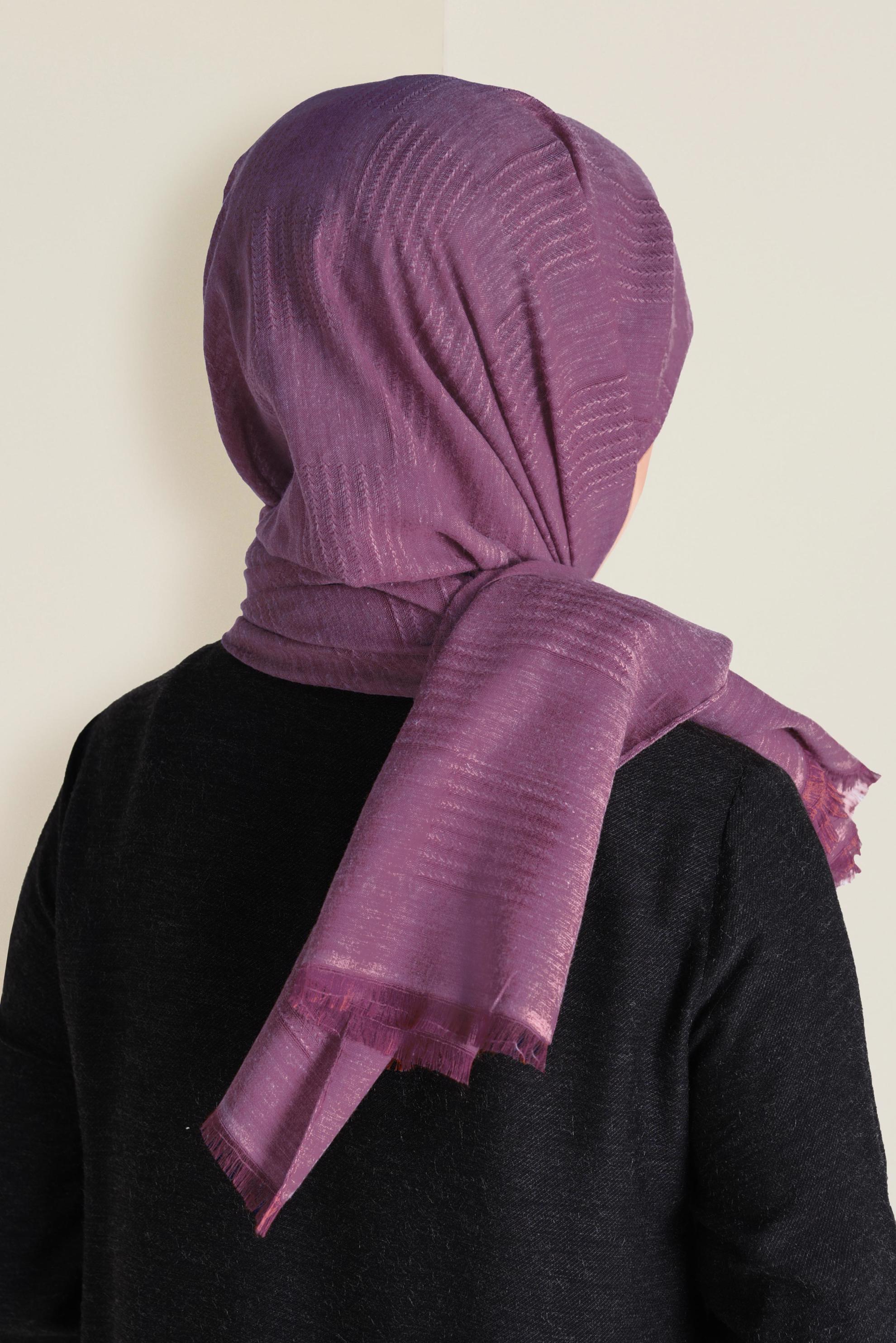 Tesettür giyim MOR ALVİNA ŞAL 9940 