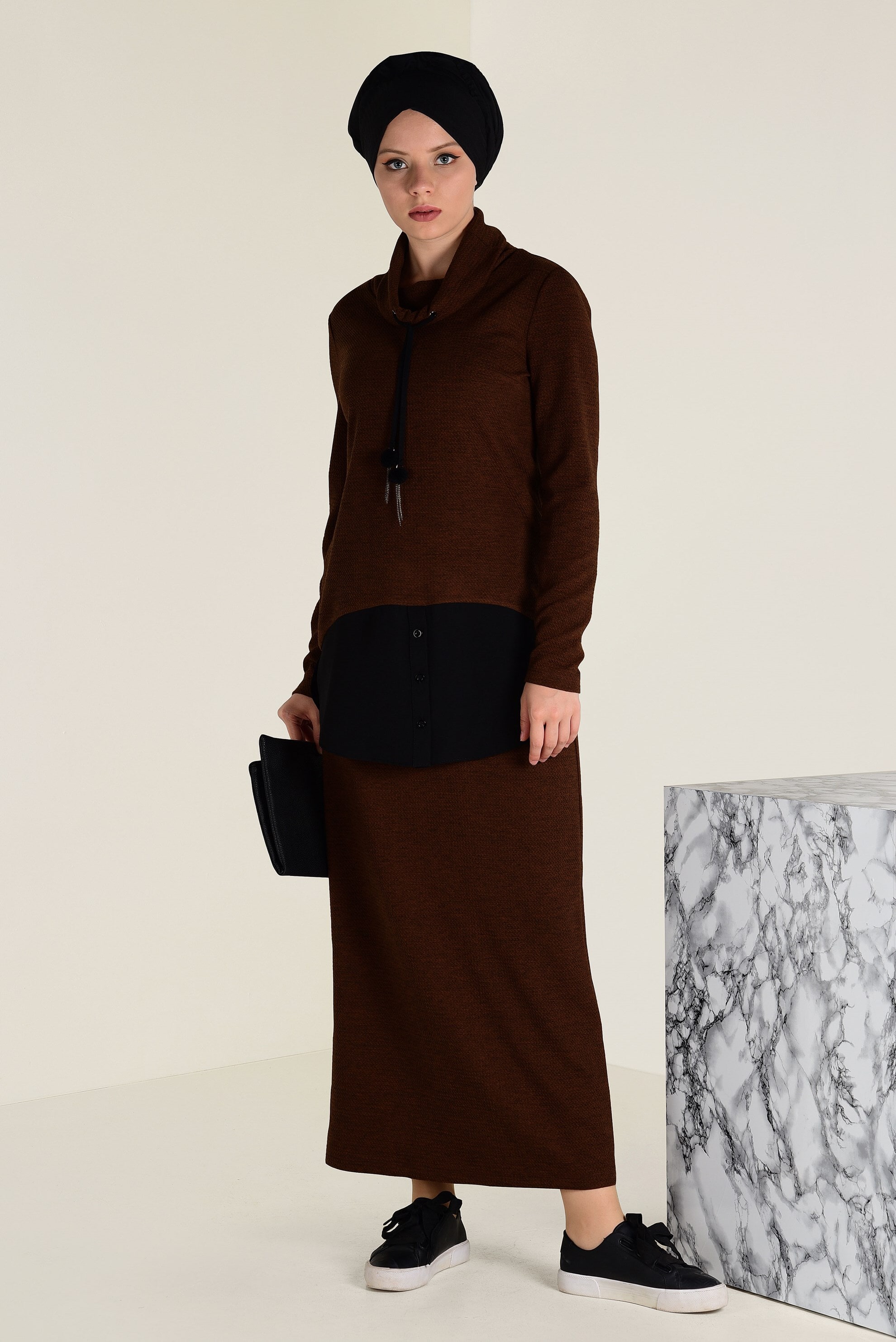 Vêtements hijab CUIVRE / BRONZE COSTUME À JUPE 4613