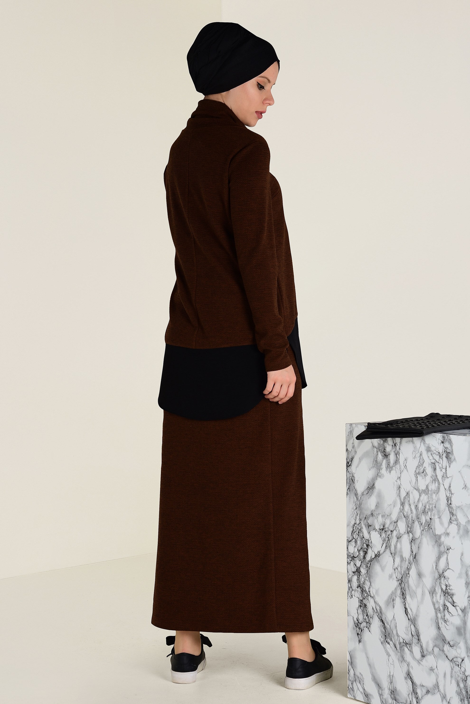 Vêtements hijab CUIVRE / BRONZE COSTUME À JUPE 4613