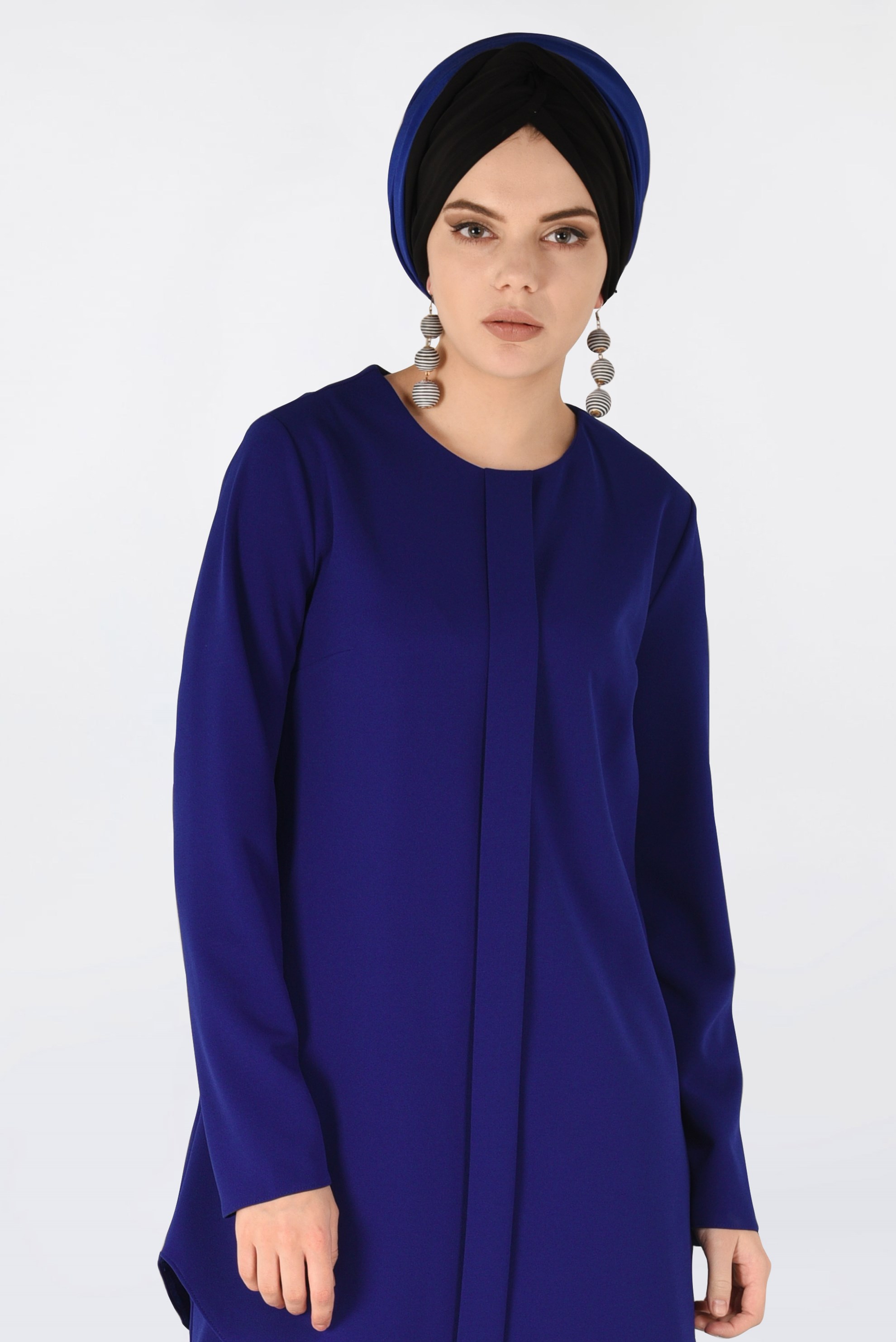 Hijab clothing NAVY BLUE CREW-NECK SUIT 4561 