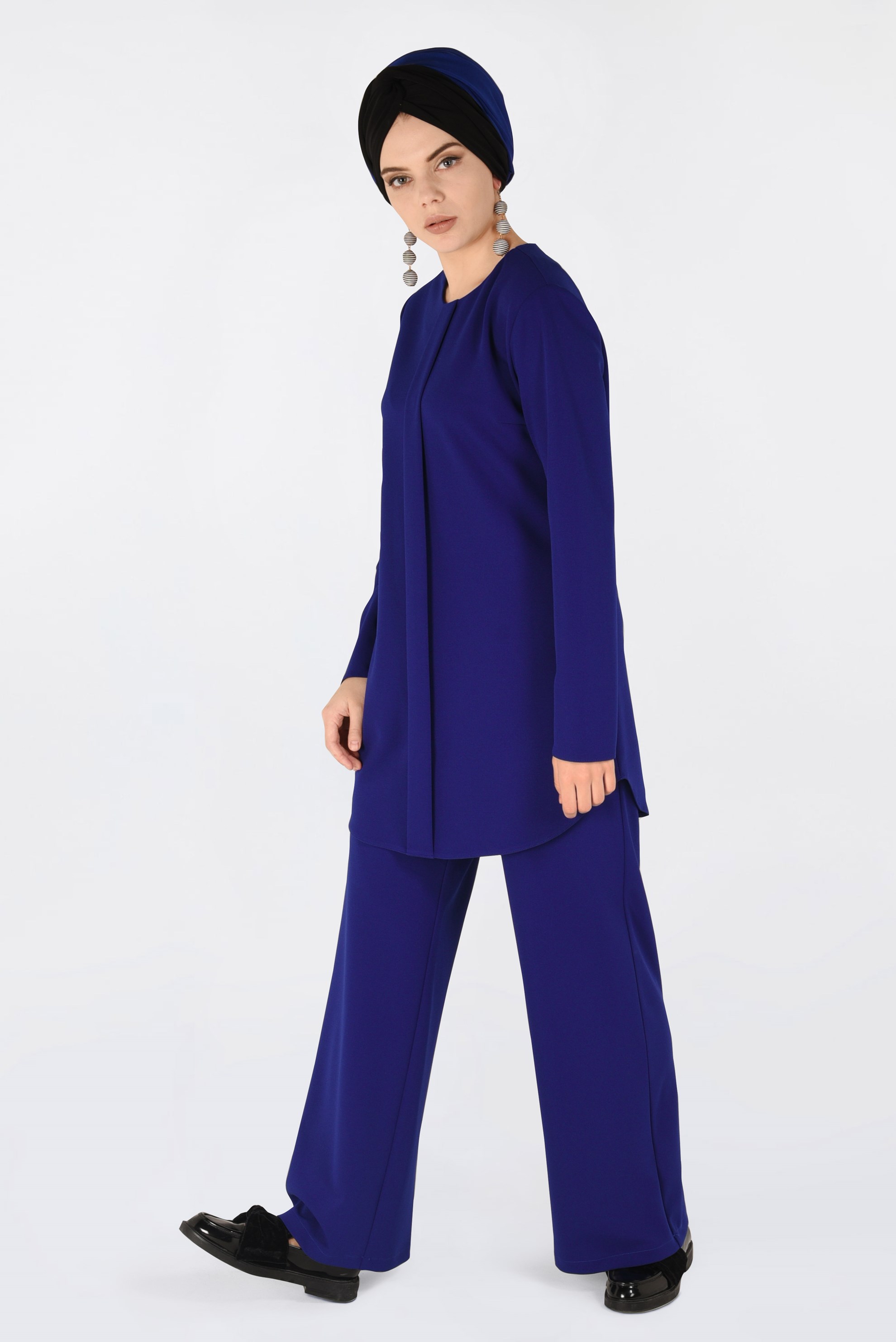 Hijab clothing NAVY BLUE CREW-NECK SUIT 4561 
