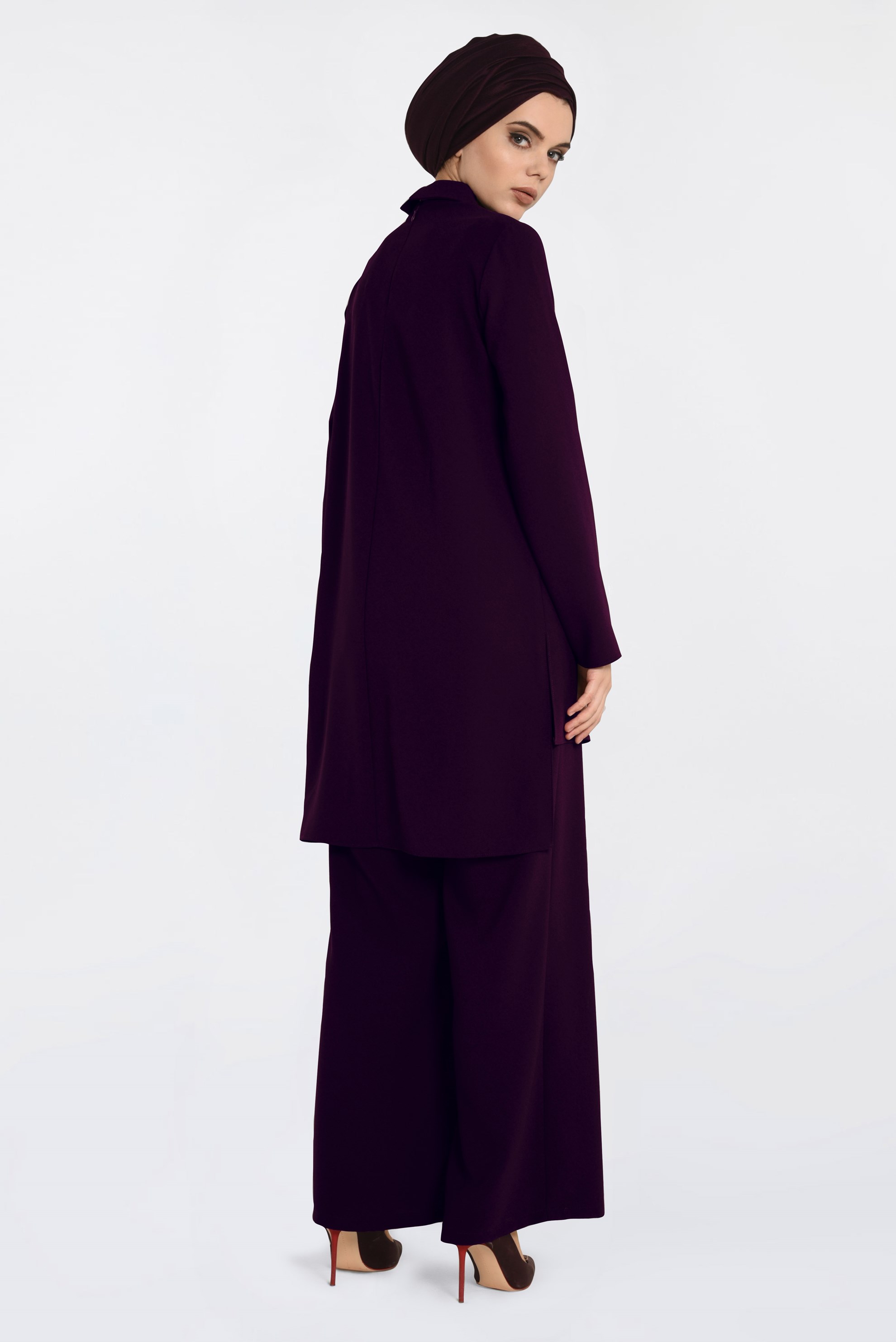 Hijab clothing DAMSON SUIT WITH SLIT 4763 