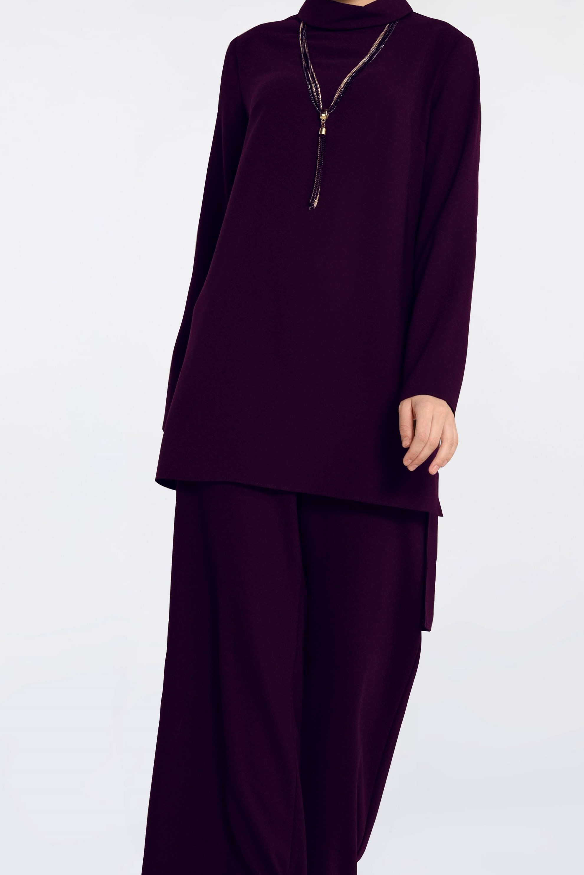 Hijab clothing DAMSON SUIT WITH SLIT 4763 