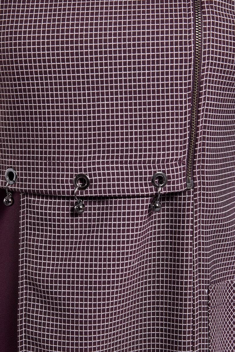 Vêtements hijab PRUNE TUNIQUE COUPE ASYMETRIQUE 4755