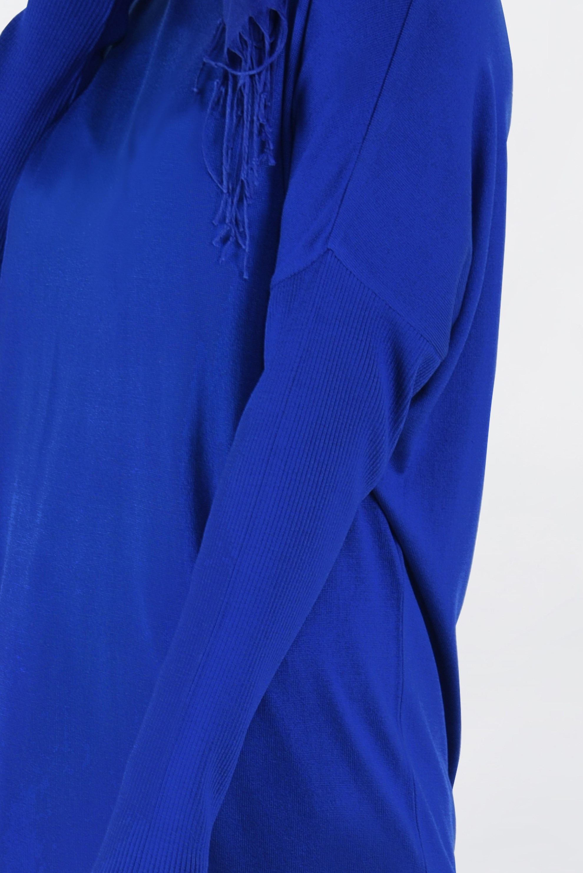 Tesettür giyim LACİVERT BİSİKLET YAKA TRİKO TUNİK 4830