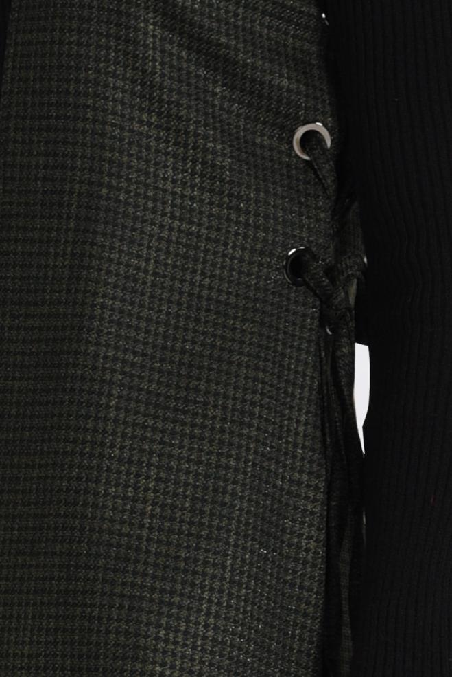 Hijab clothing BLACK GROMMET DETAILED VEST 4809  - ALVİNA