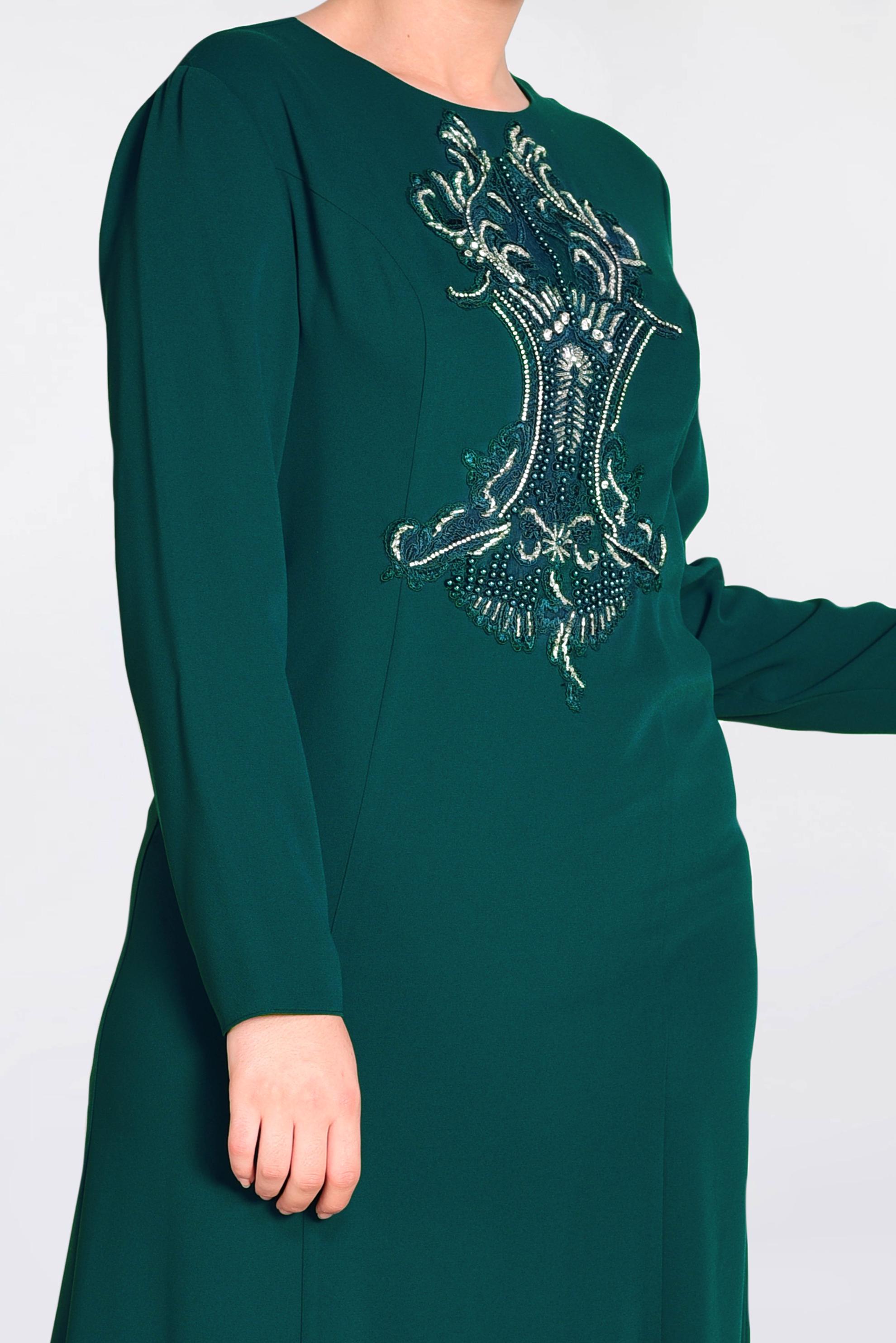 Vêtements hijab VERT Robe 5523 