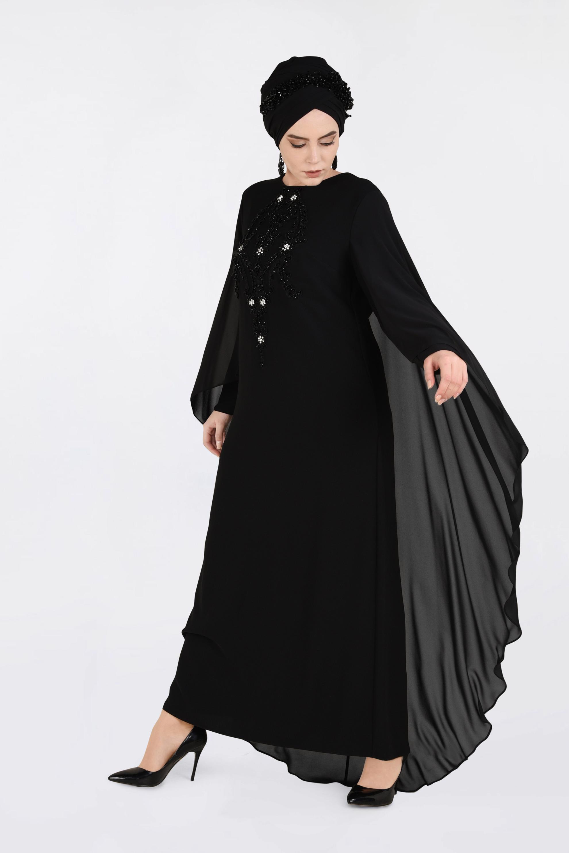 Vêtements hijab NOIR Robe 5524