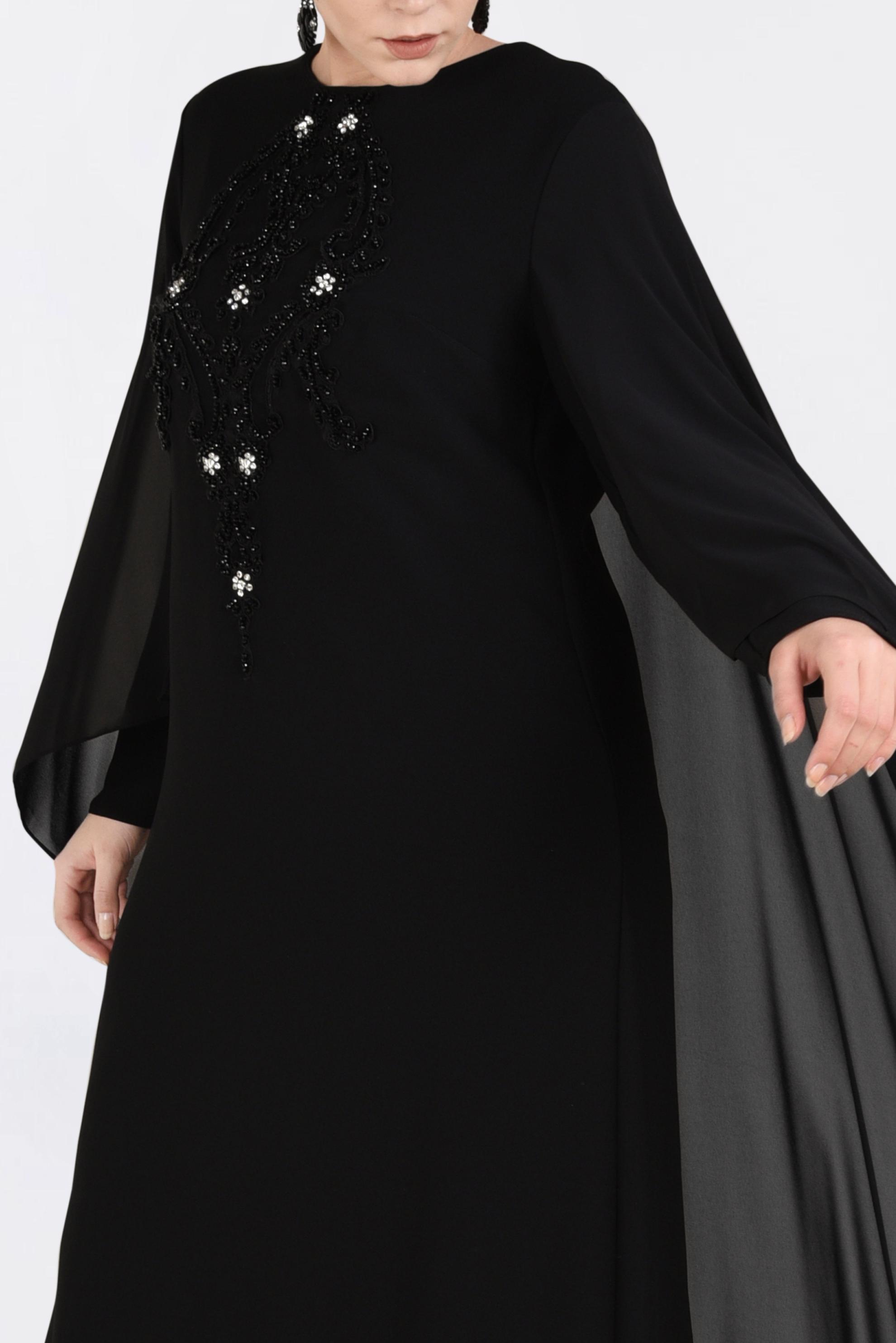 Vêtements hijab NOIR Robe 5524