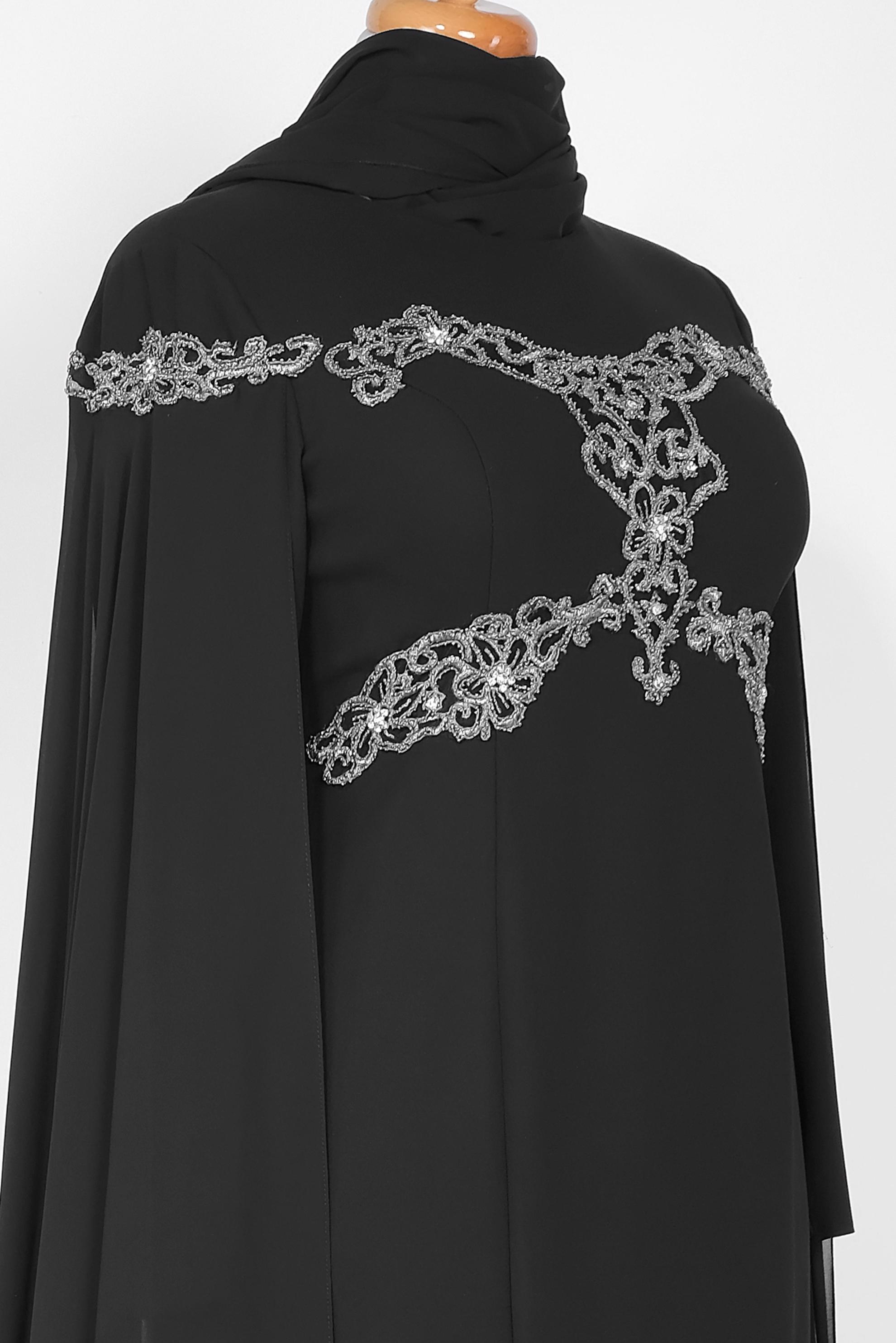 Vêtements hijab NOIR Robe 5556 