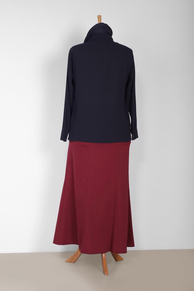 Vêtements hijab BLEU MARINE Chemisier 2867 - ALVİNA