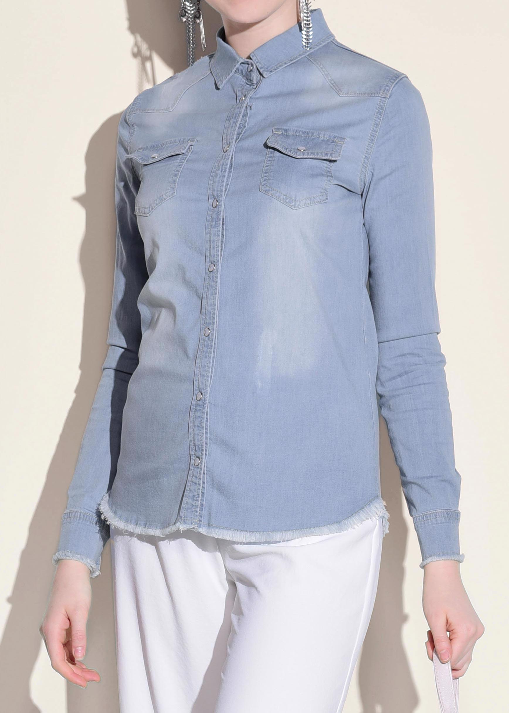 Vêtements hijab BLEU Chemisier 4956 