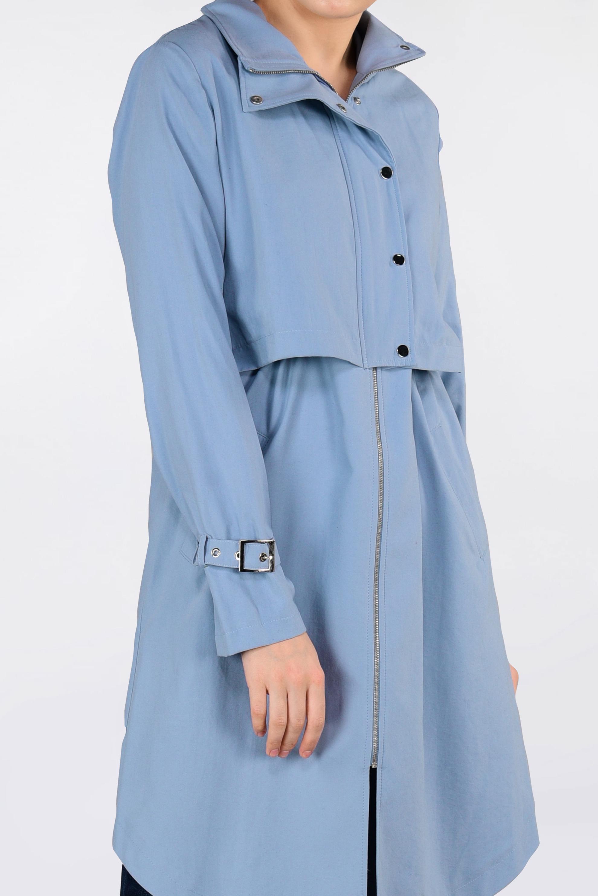 Tesettür giyim MAVİ FERMUARLI SPOR GİY ÇIK 4251