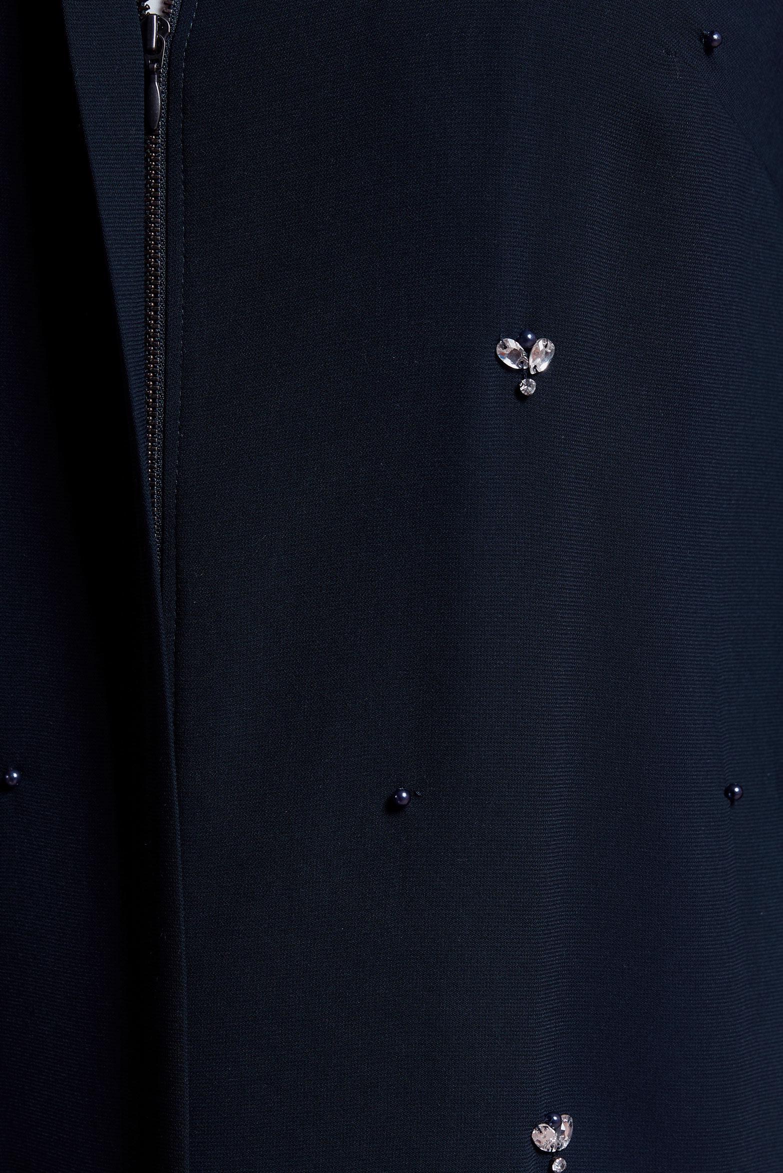 Tesettür giyim LACİVERT TAŞ DETAYLI KAPÜŞONLU GİY ÇIK 4396