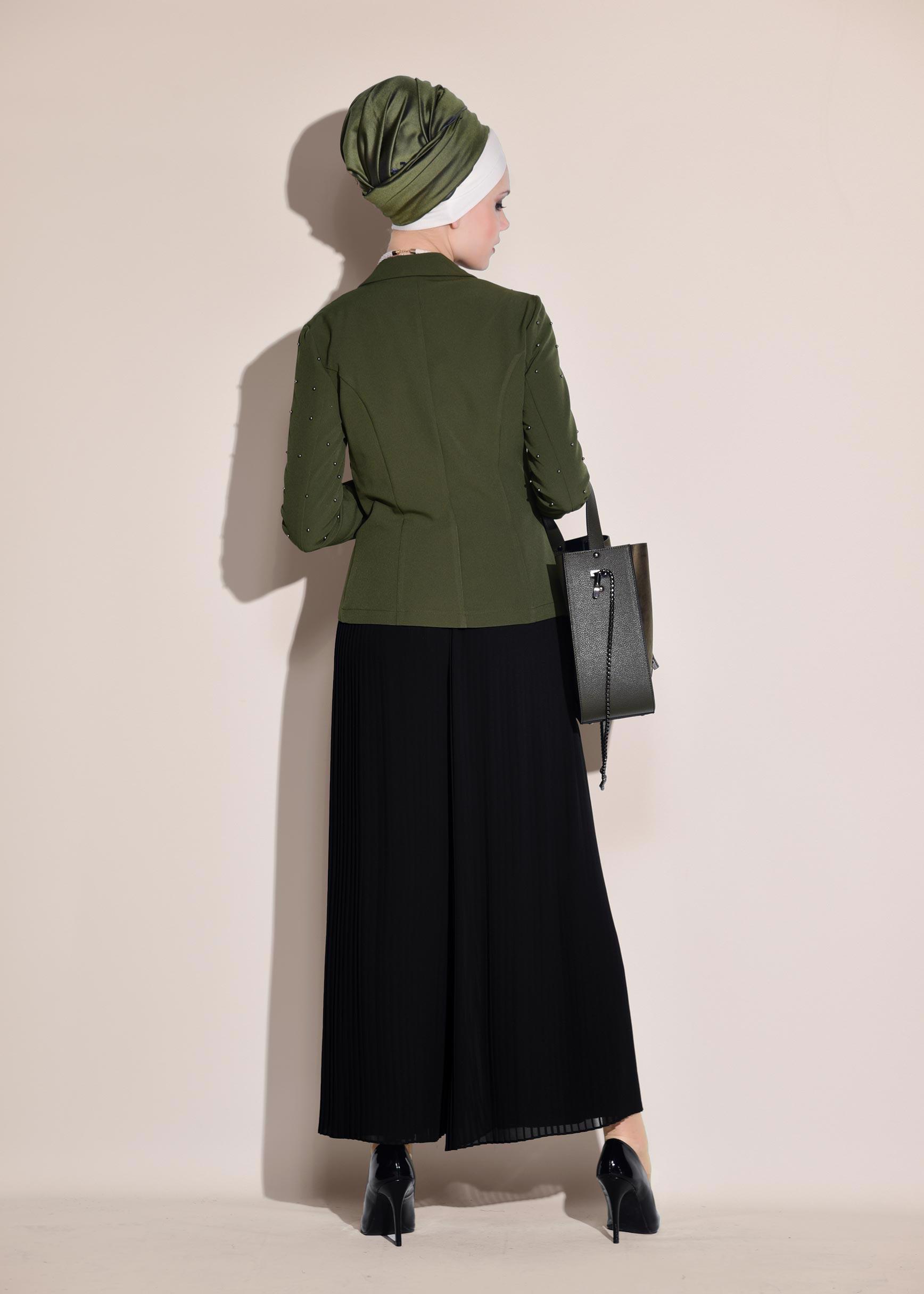 Vêtements hijab KAKI Veste 4978 