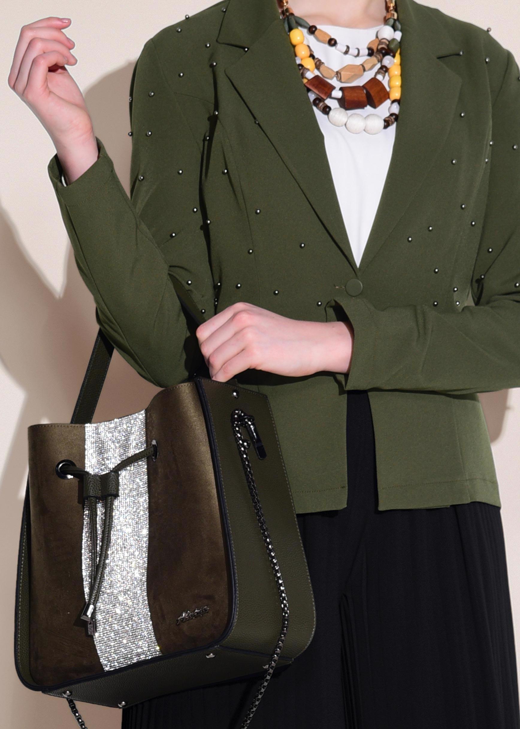 Vêtements hijab KAKI Veste 4978 