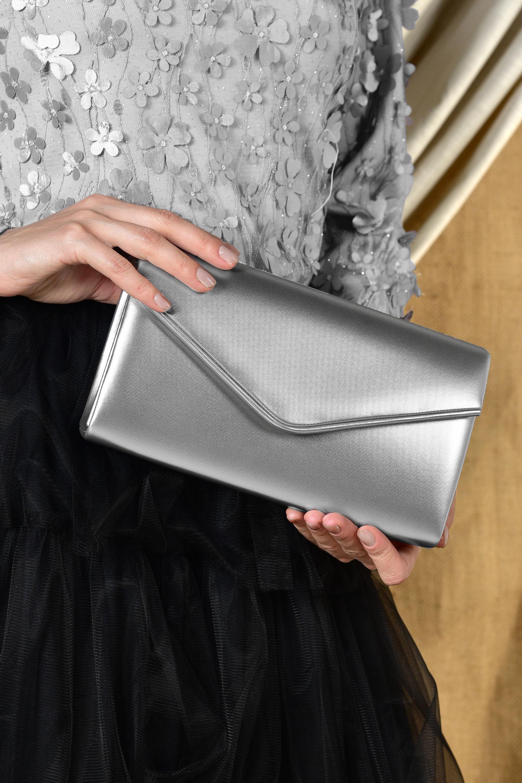 Vêtements hijab ARGENT 405 ALVİNA ABİYE ÇANTA