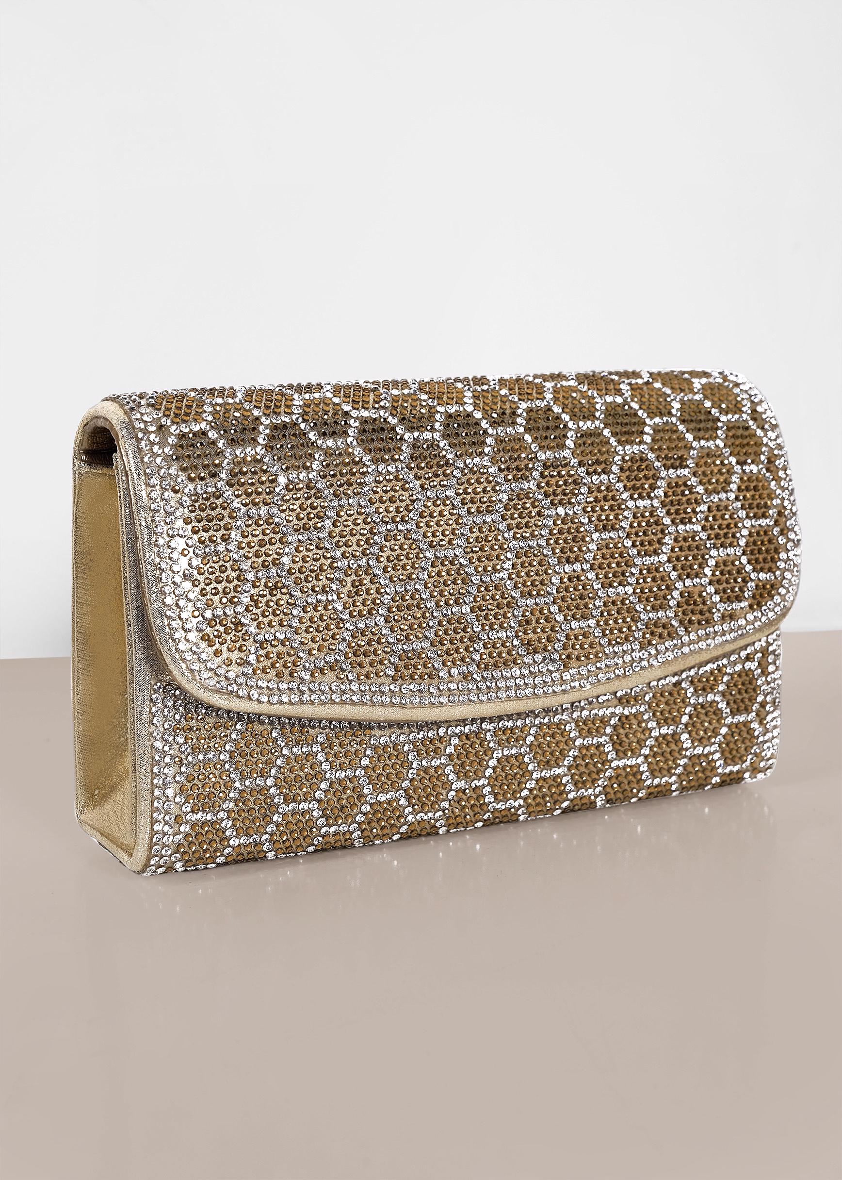 Tesettür giyim ALTIN 422 ALVİNA ABİYE ÇANTA