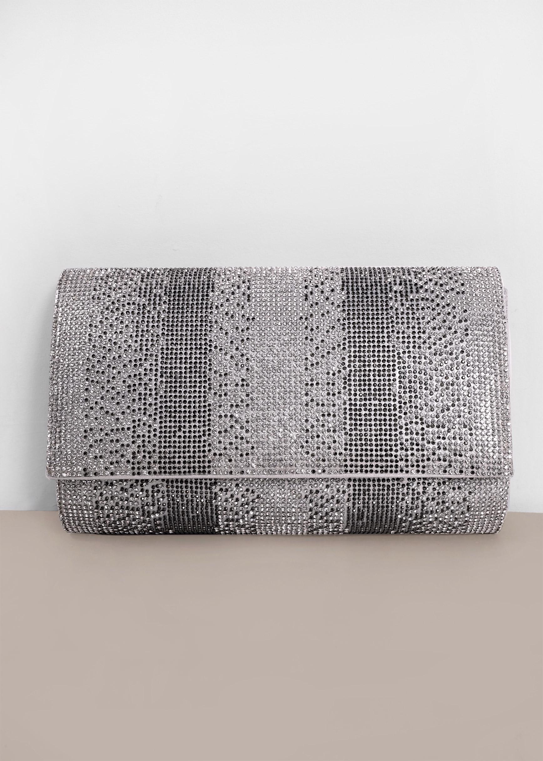 Tesettür giyim GÜMÜŞ 432 ALVİNA ABİYE ÇANTA