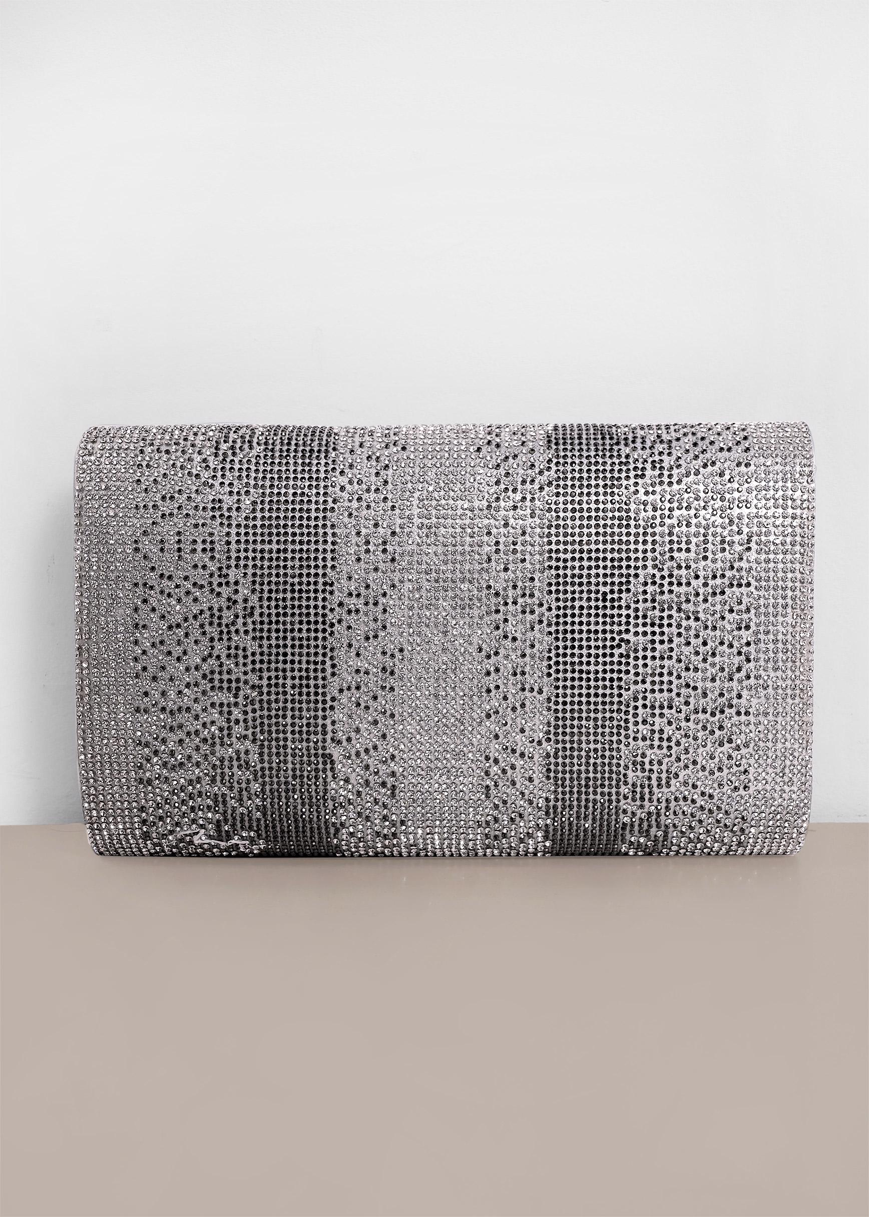 Tesettür giyim GÜMÜŞ 432 ALVİNA ABİYE ÇANTA