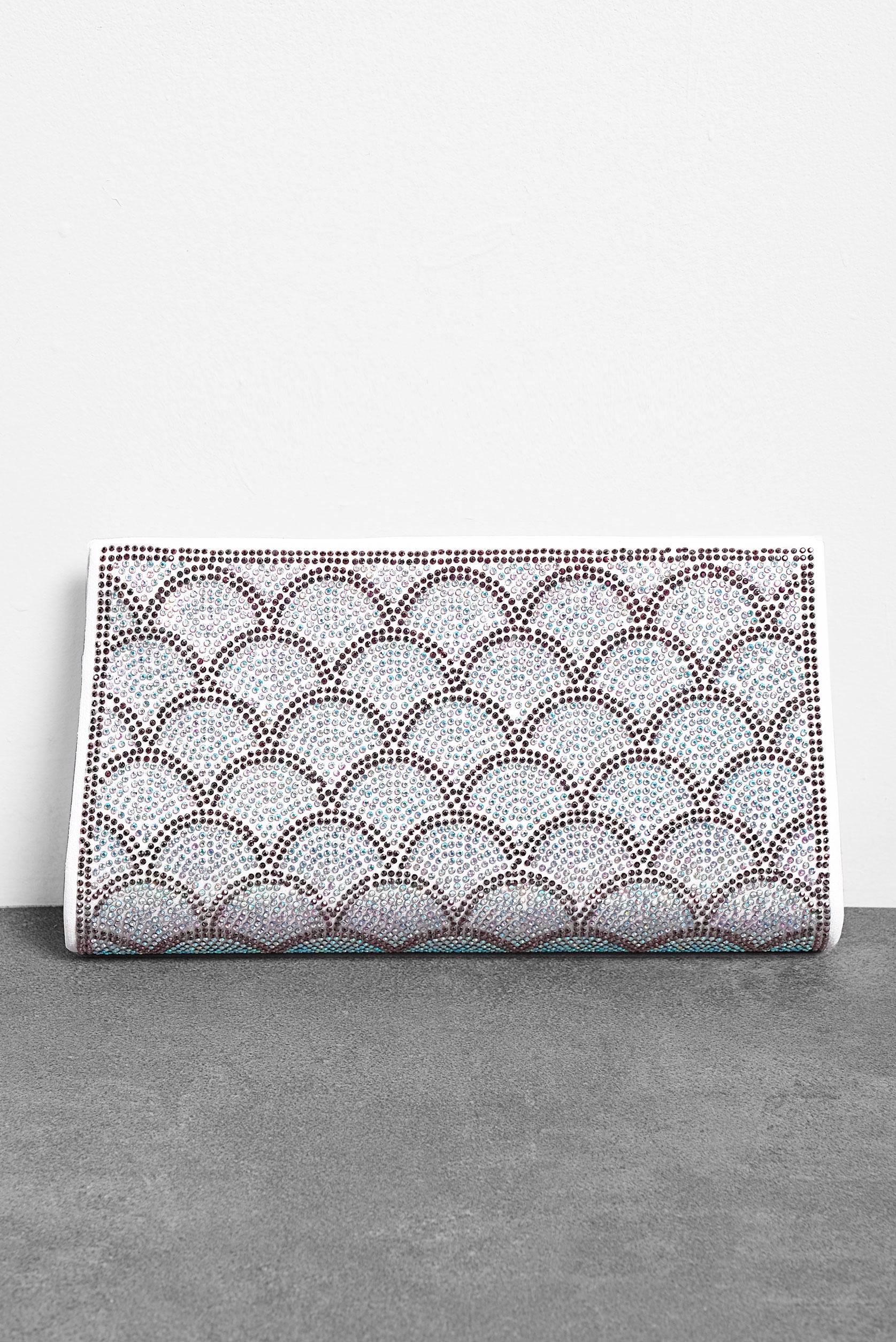 Hijab clothing ECRU RHINESTONE CLUTCH BAG 457 