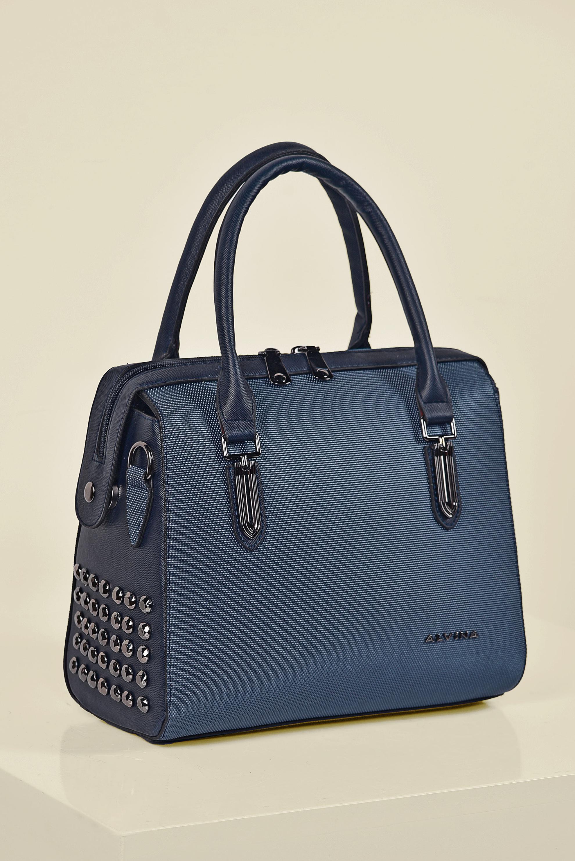 Tesettür giyim LACİVERT 1474 ALVİNA ÇANTA