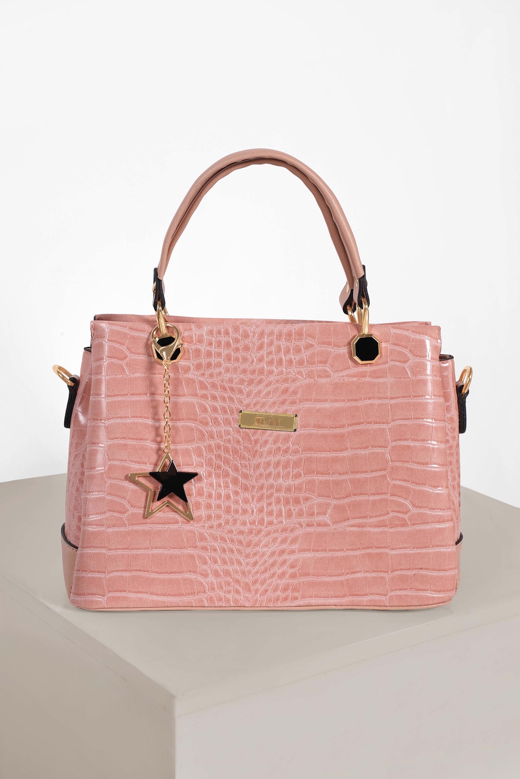 Tesettür giyim PUDRA 1546 ALVİNA ÇANTA