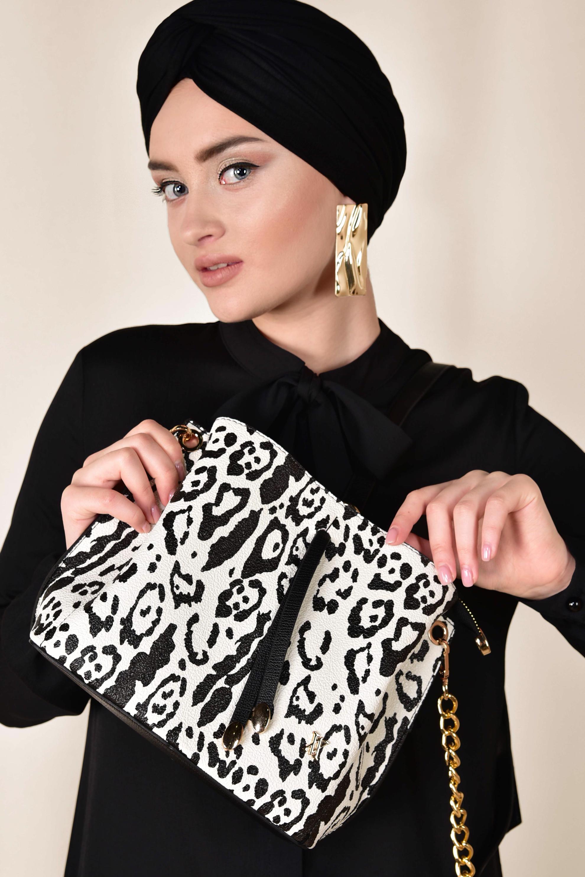 Tesettür giyim SİYAH 1733 ALVİNA ÇANTA