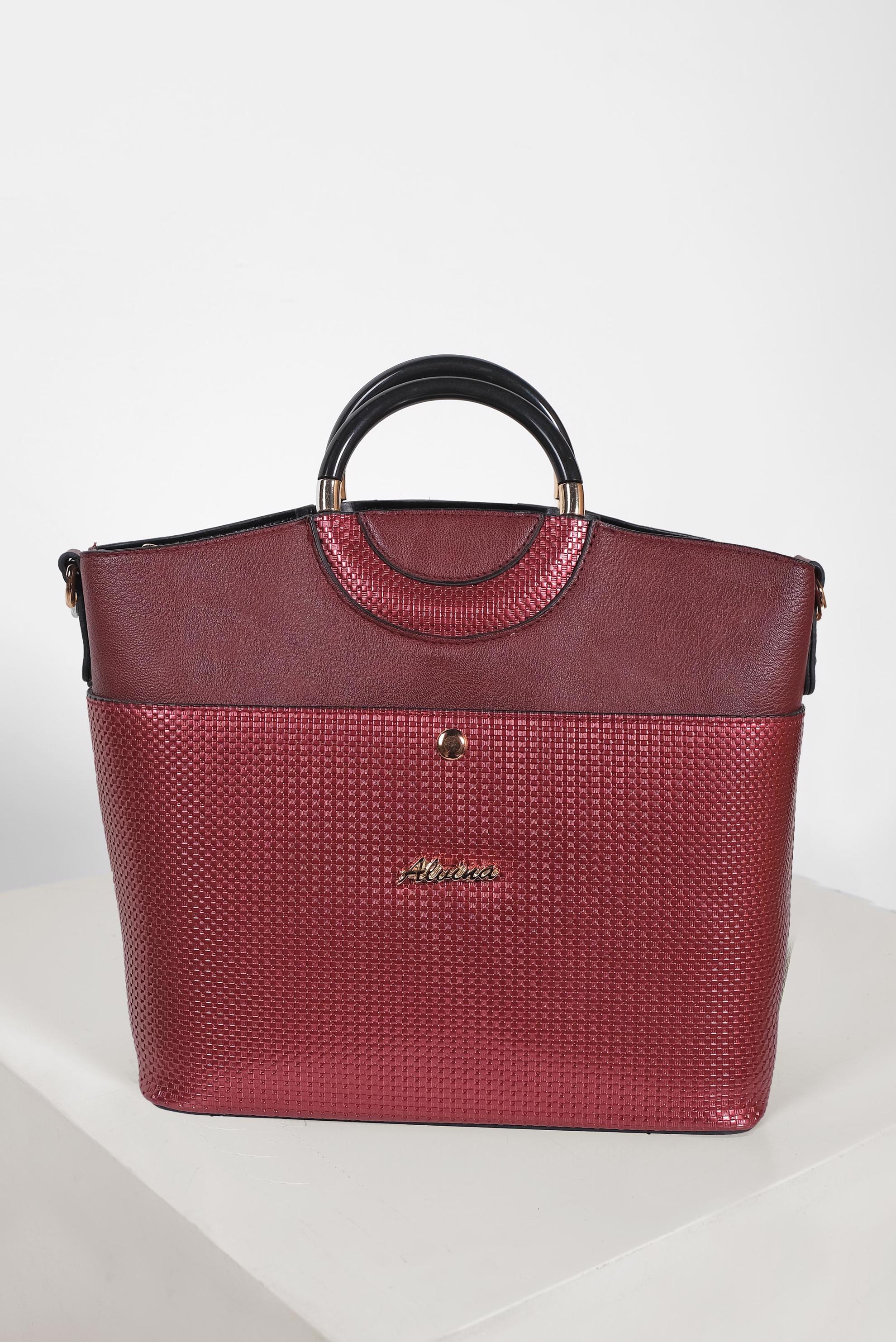 Tesettür giyim BORDO ALVİNA ÇANTA 7010 